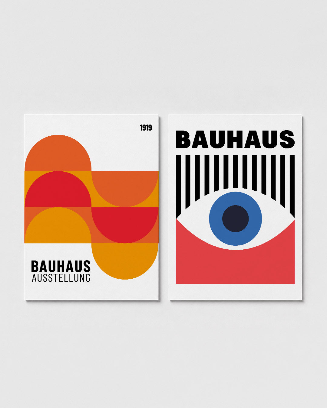 Kleurrijke halve cirkels Posterset