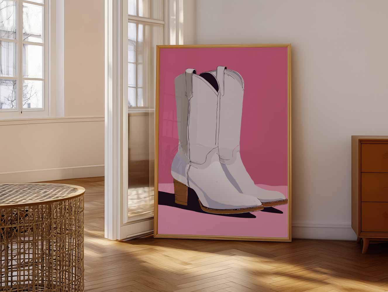 Stijlvolle Cowboylaarzen Poster