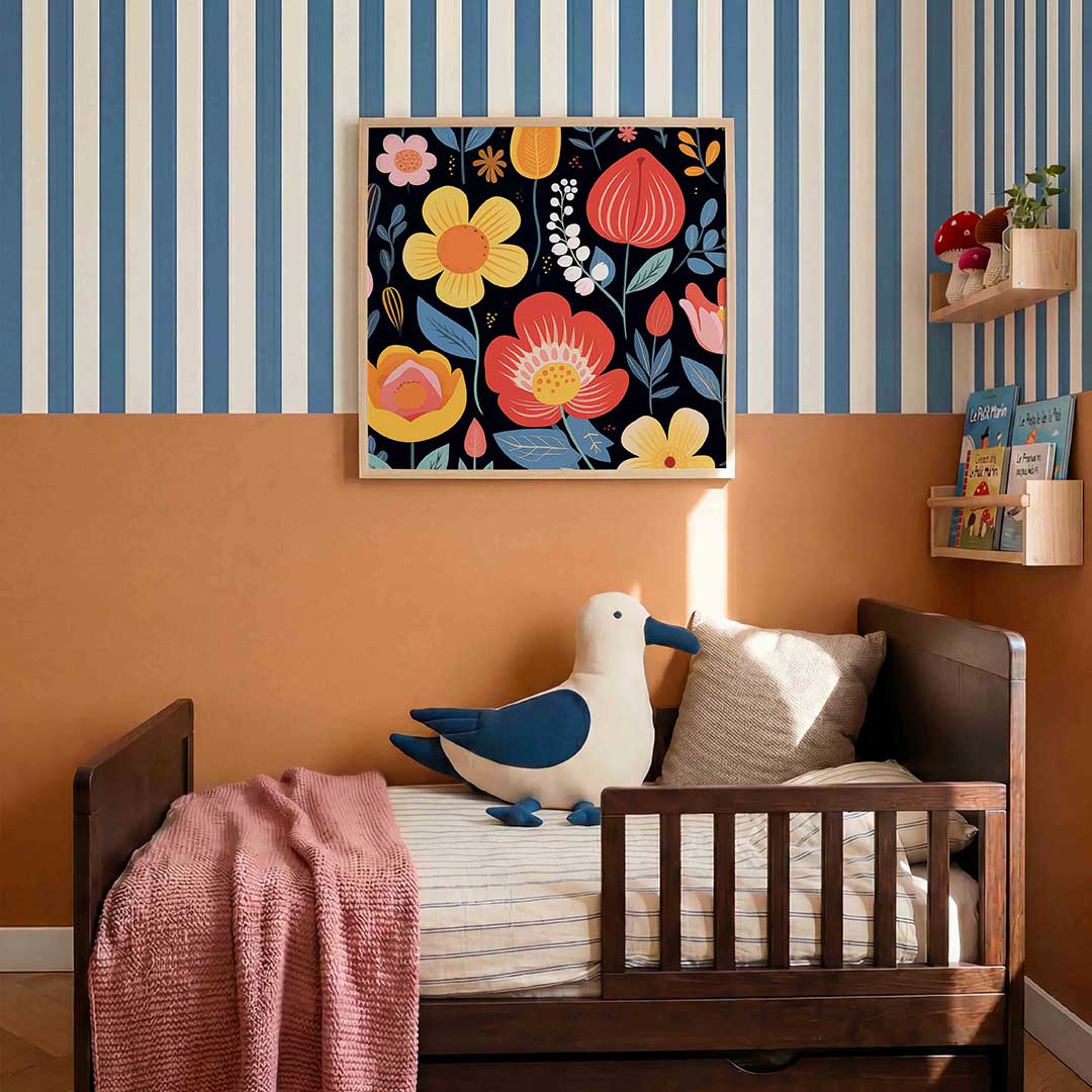 Bloemen en bladeren Poster
