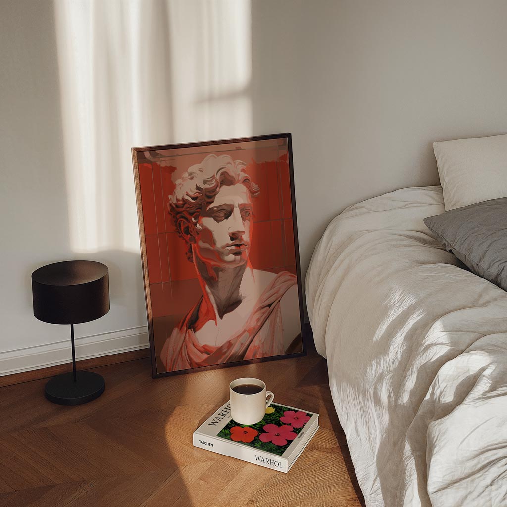 Stijlvolle Pop Art Beeldhouwwerken Poster