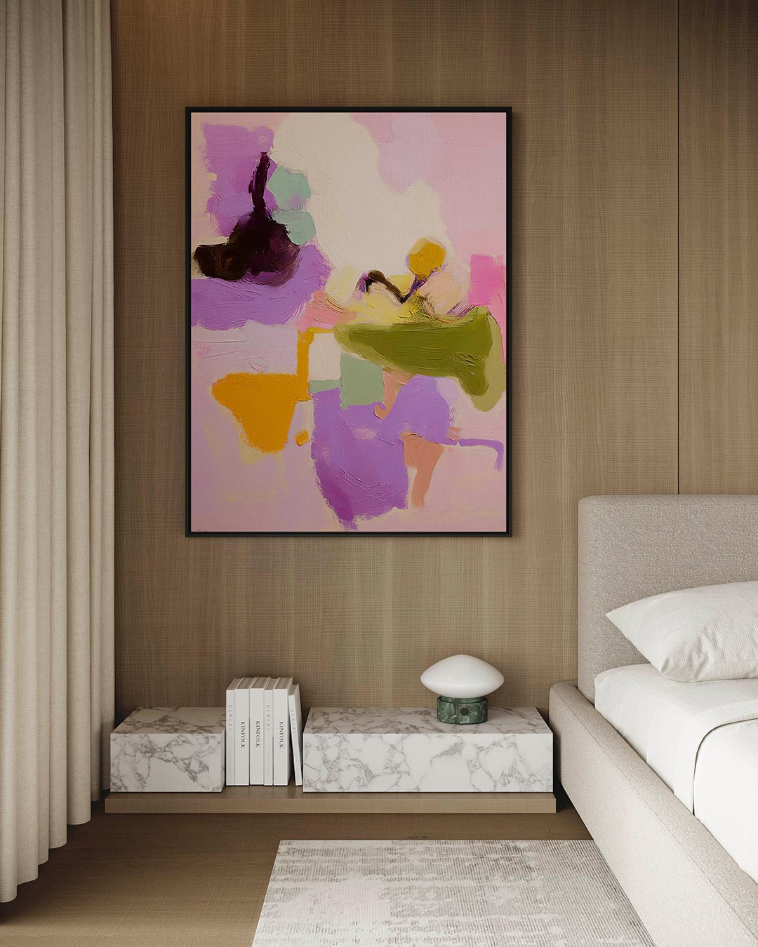 Kleurrijke vormen Kunstwerk