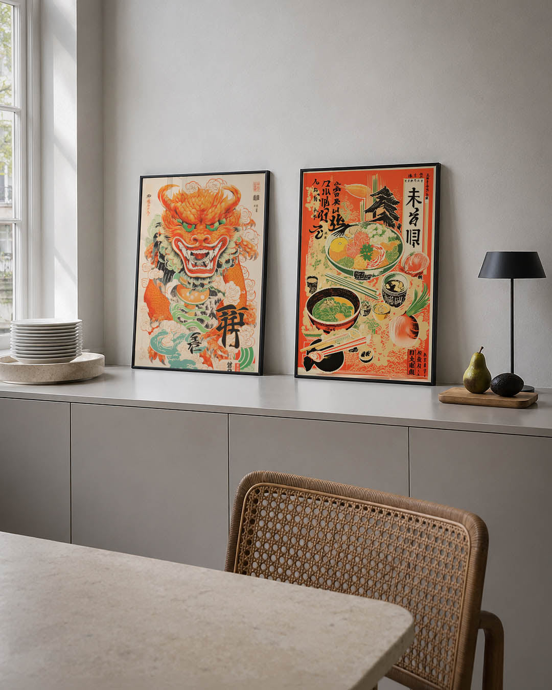 Draak en kleur Posterset