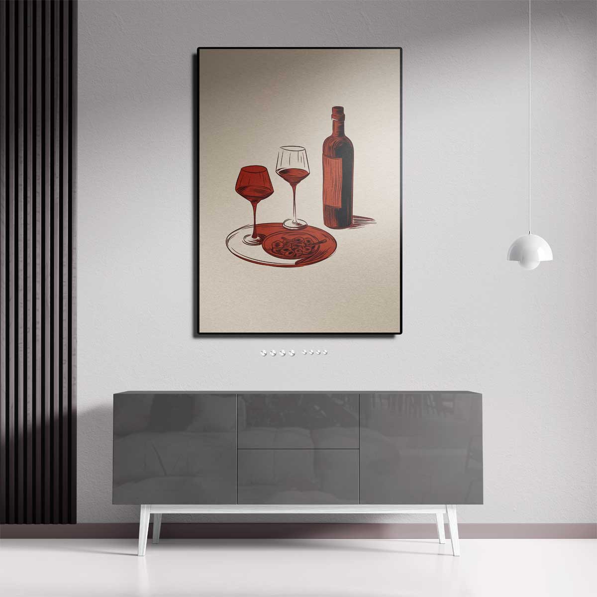 Italiaans Avondje Kunstwerk-canvas-dibond-plexiglas-wanddecoratie-WallArtistic