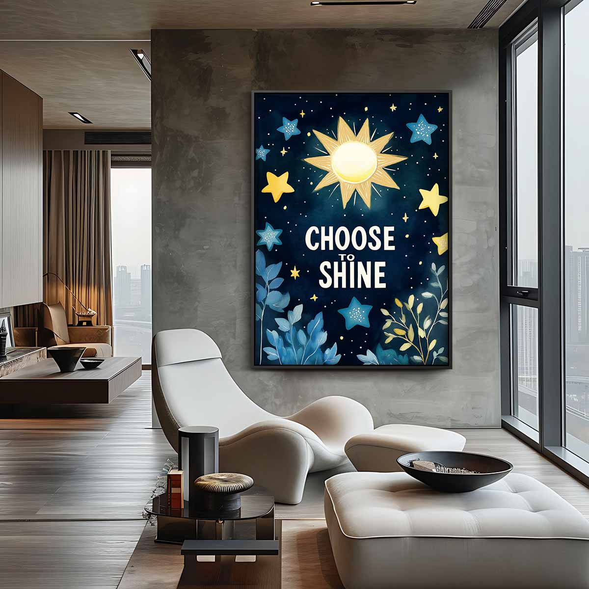 Stralend de Nacht In Kunstwerk-canvas-dibond-plexiglas-wanddecoratie-WallArtistic