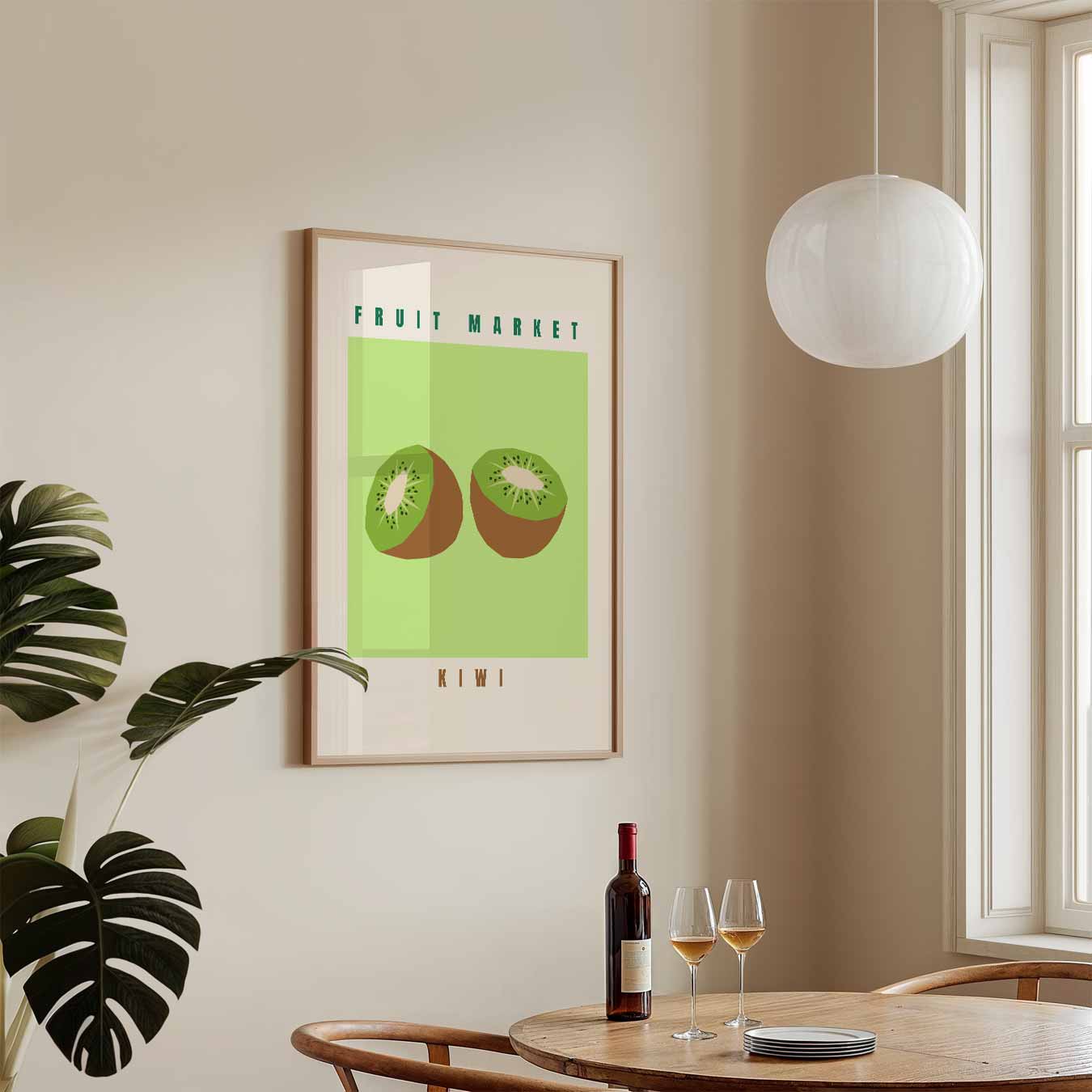 Kiwi Fruit Market Poster