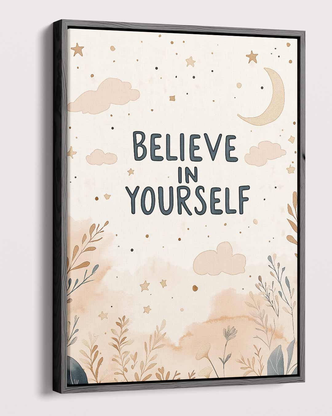 Inspirerende Poster - Believe in Yourself Kunstwerk-canvas-dibond-plexiglas-wanddecoratie-WallArtistic