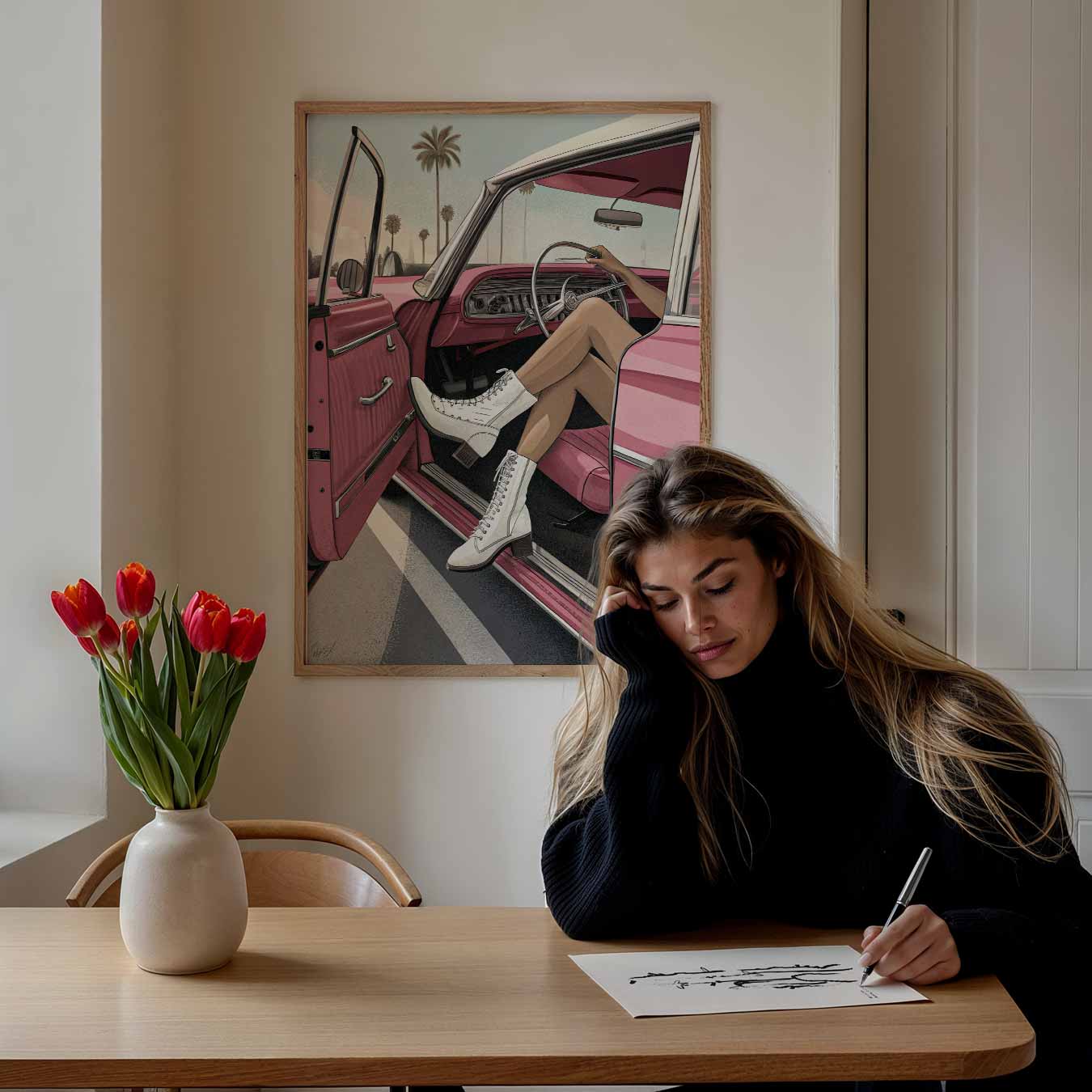 Vintage Roadtrip Vibes Poster-WallArtistic