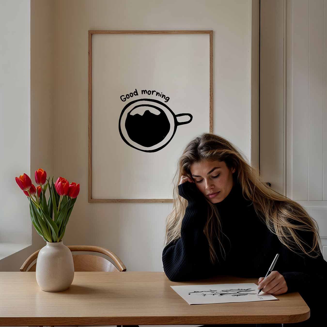 Goedemorgen Koffieposter-WallArtistic