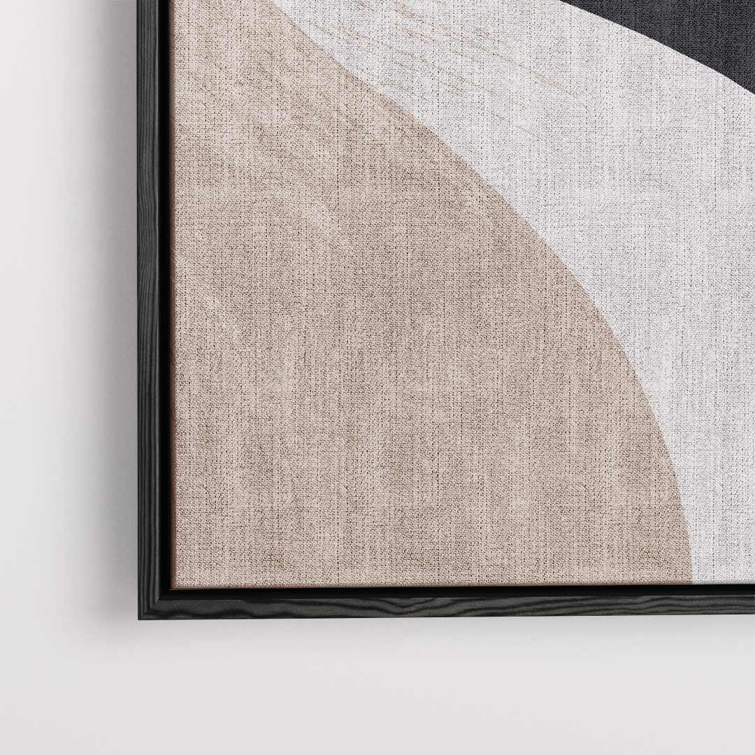 Vloeiende Vormen in Neutrale Tinten Kunstwerk-canvas-dibond-plexiglas-wanddecoratie-WallArtistic