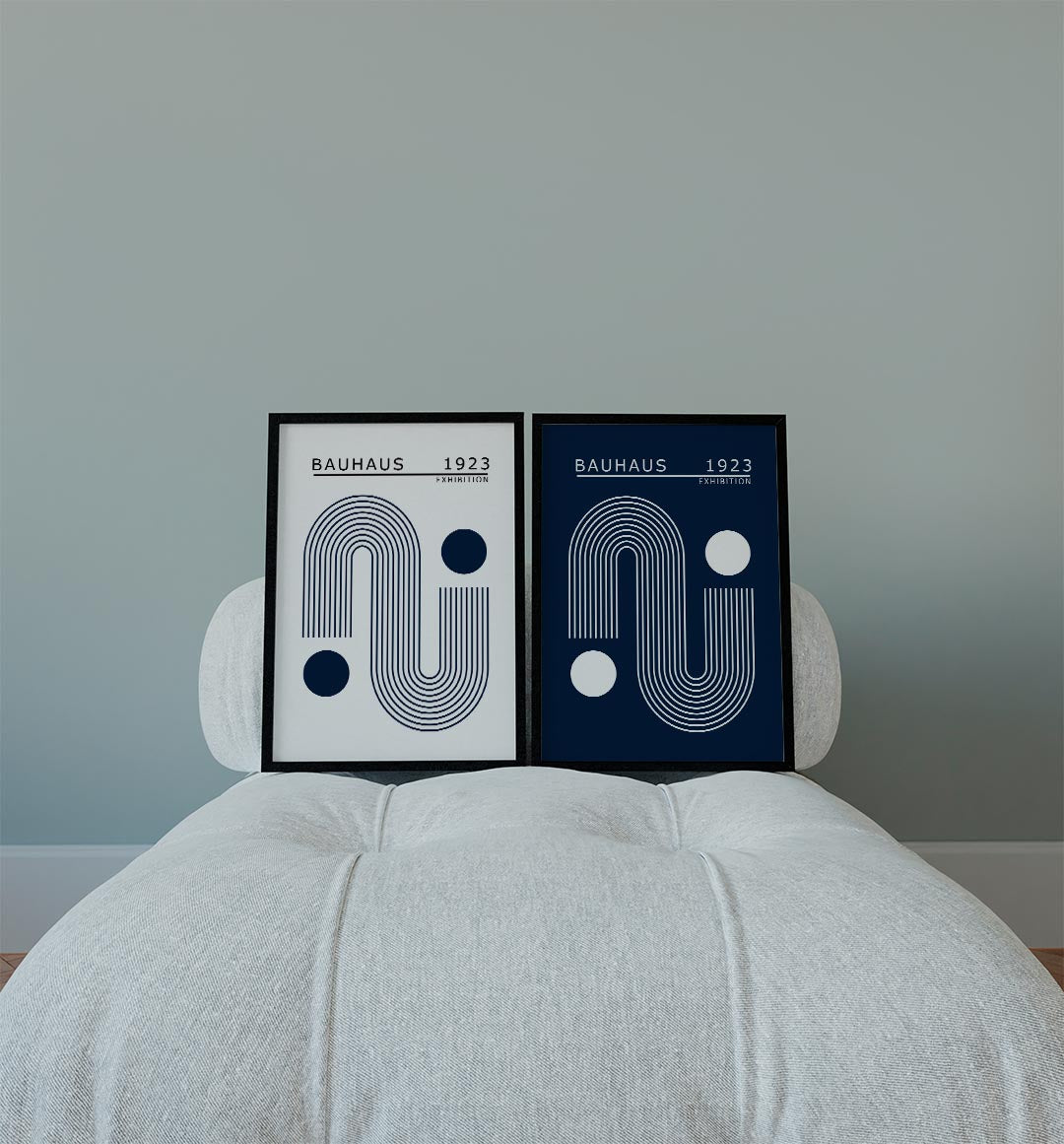 Lijnen en cirkel Posterset
