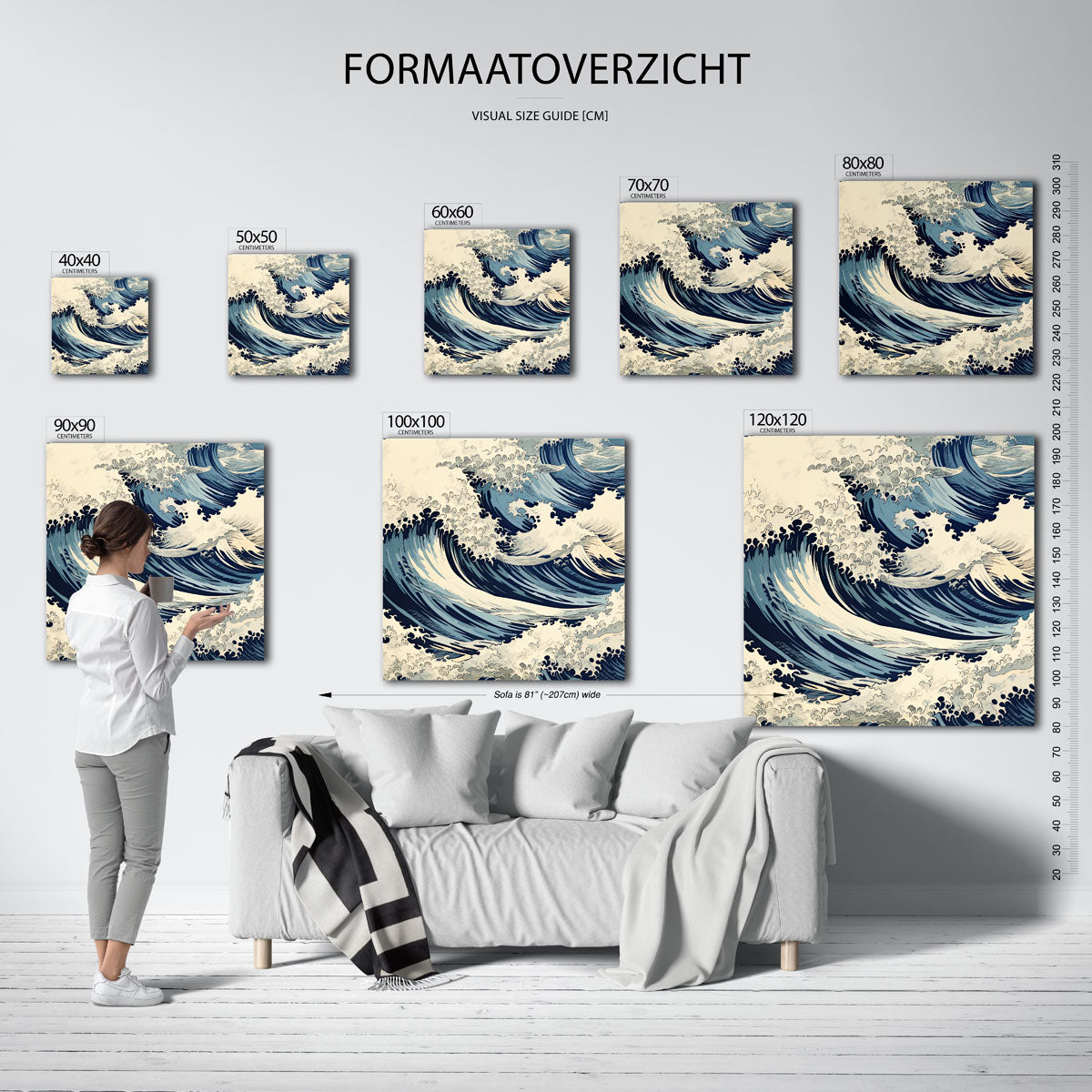 Golvende zee Poster