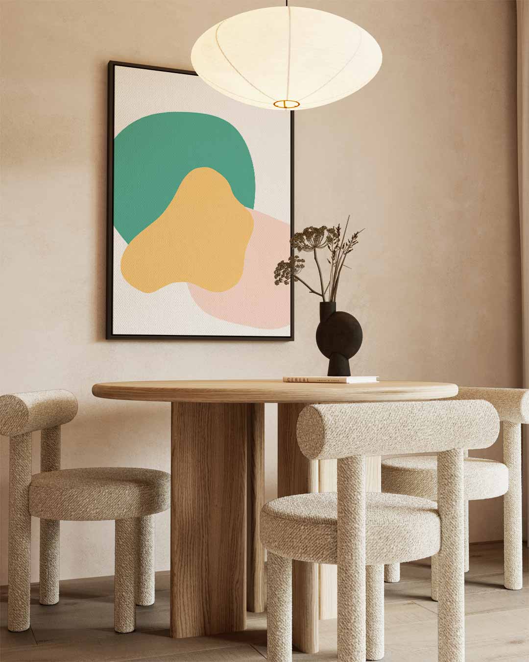Speelse Kleuren Vormen Kunstwerk-canvas-dibond-plexiglas-wanddecoratie-WallArtistic