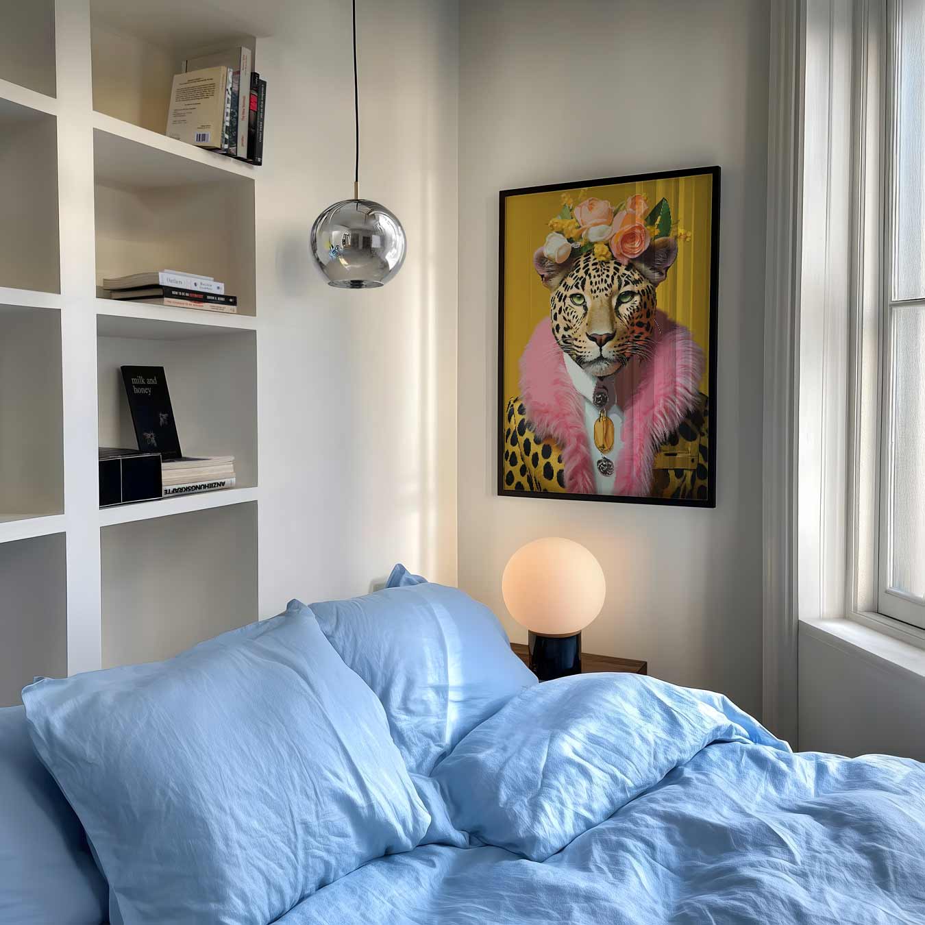 Stijlvolle Luipaard Portrait Poster-WallArtistic