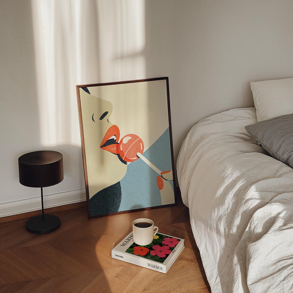 Verleidelijke Lollipop Kunstposter