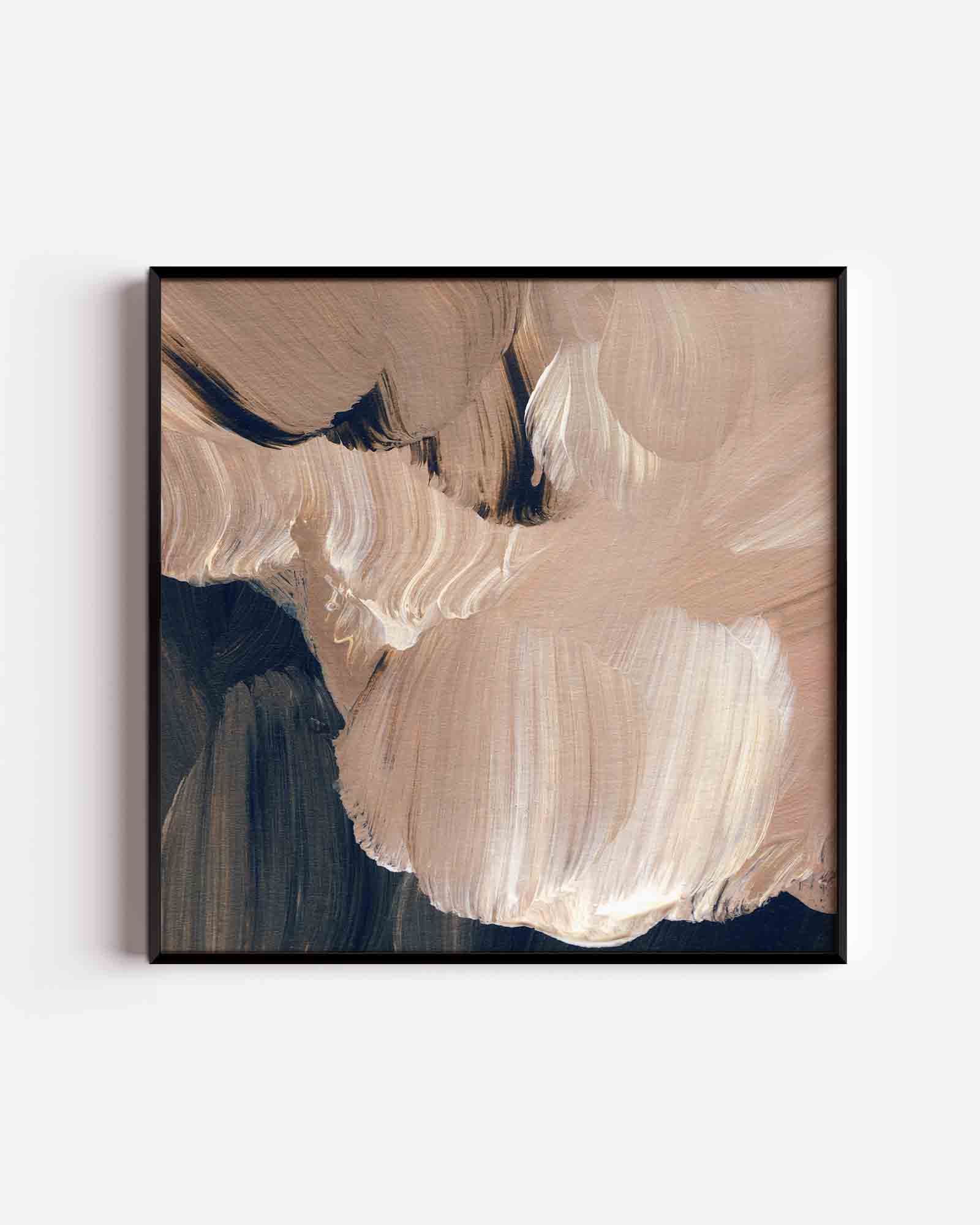 Abstracte penseelstreken Poster