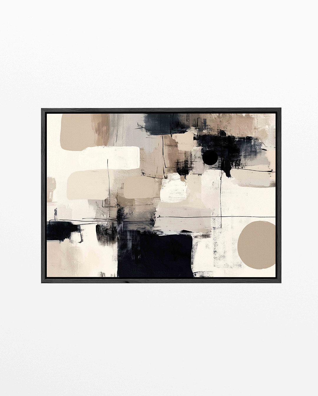 Geometrische vormen compositie Kunstwerk