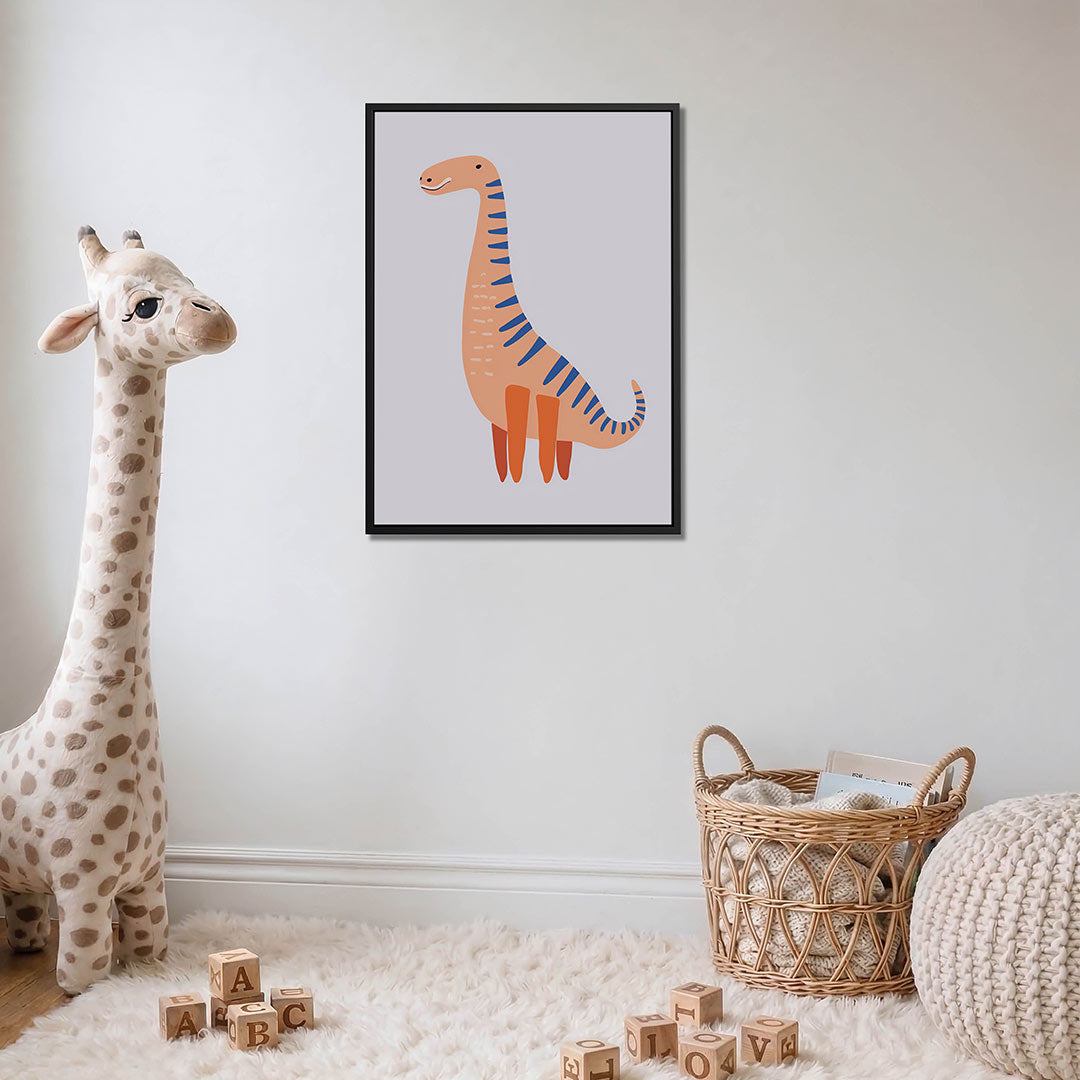 Speelse dinosaurus illustratie Kunstwerk