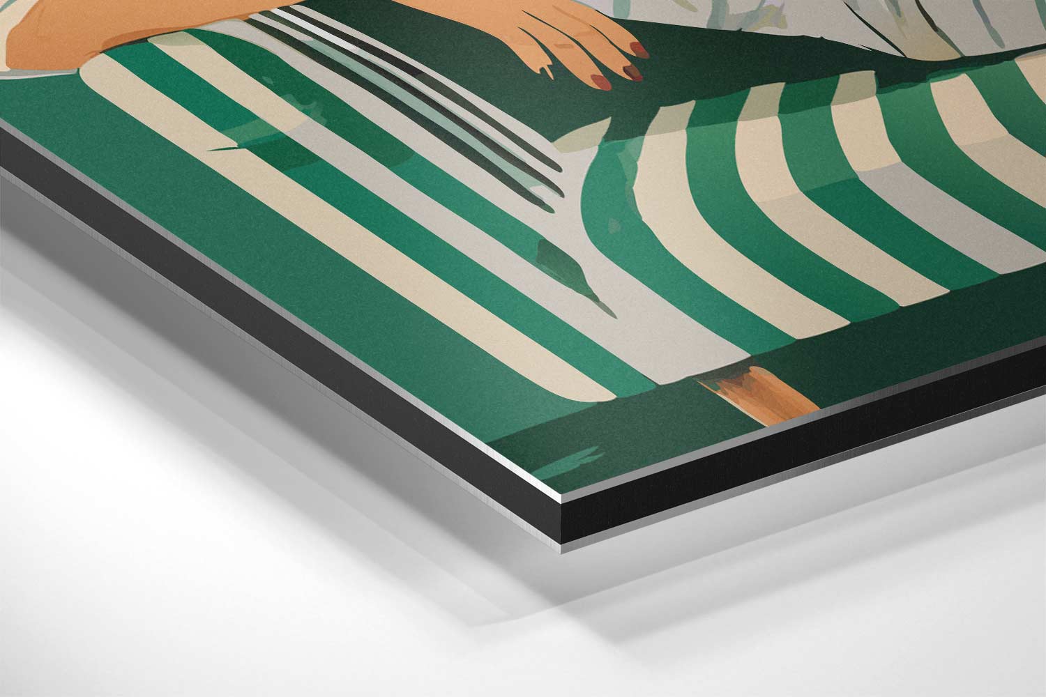 Chill Moment op de Bank Kunstwerk-canvas-dibond-plexiglas-wanddecoratie-WallArtistic