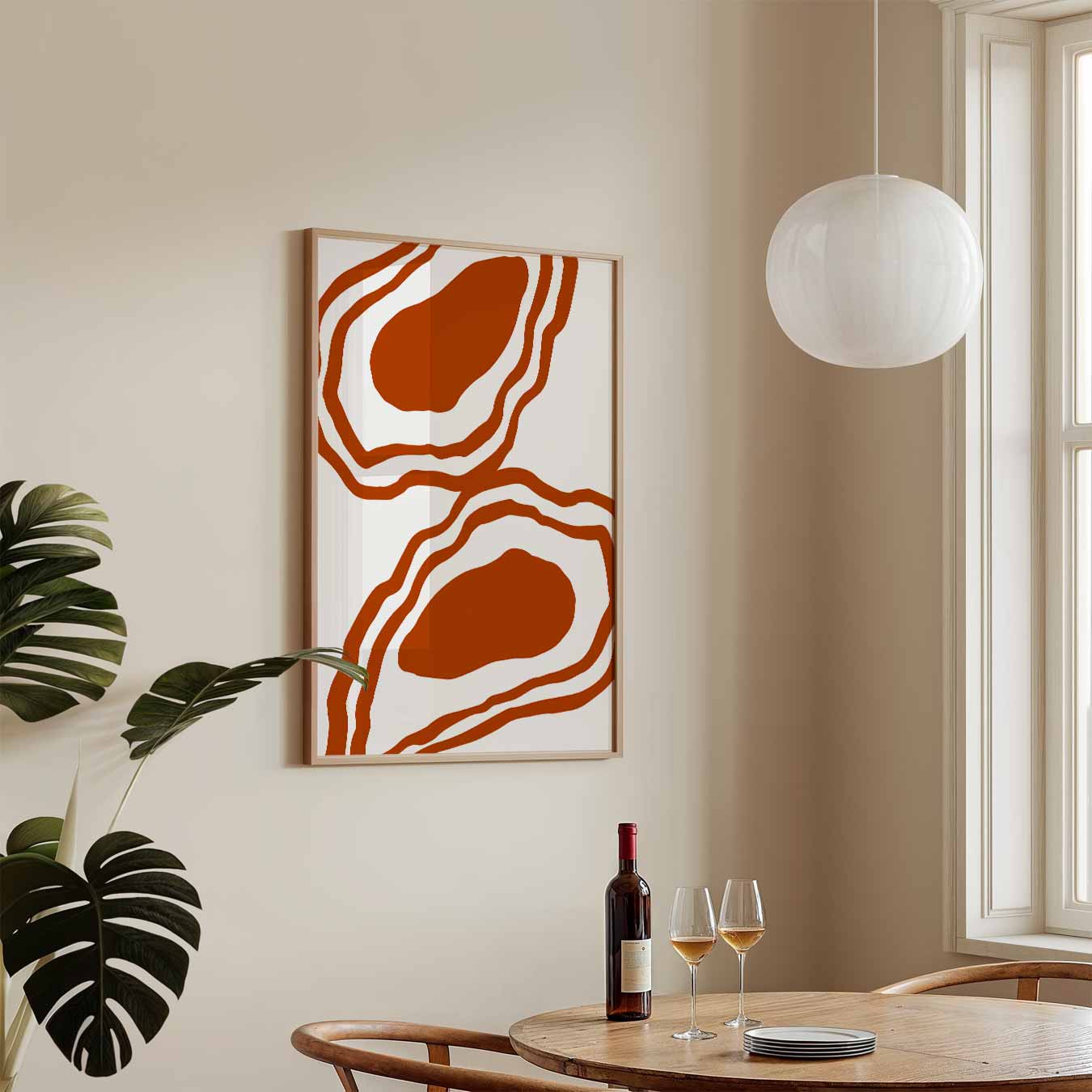 Organische Abstractie Poster-WallArtistic