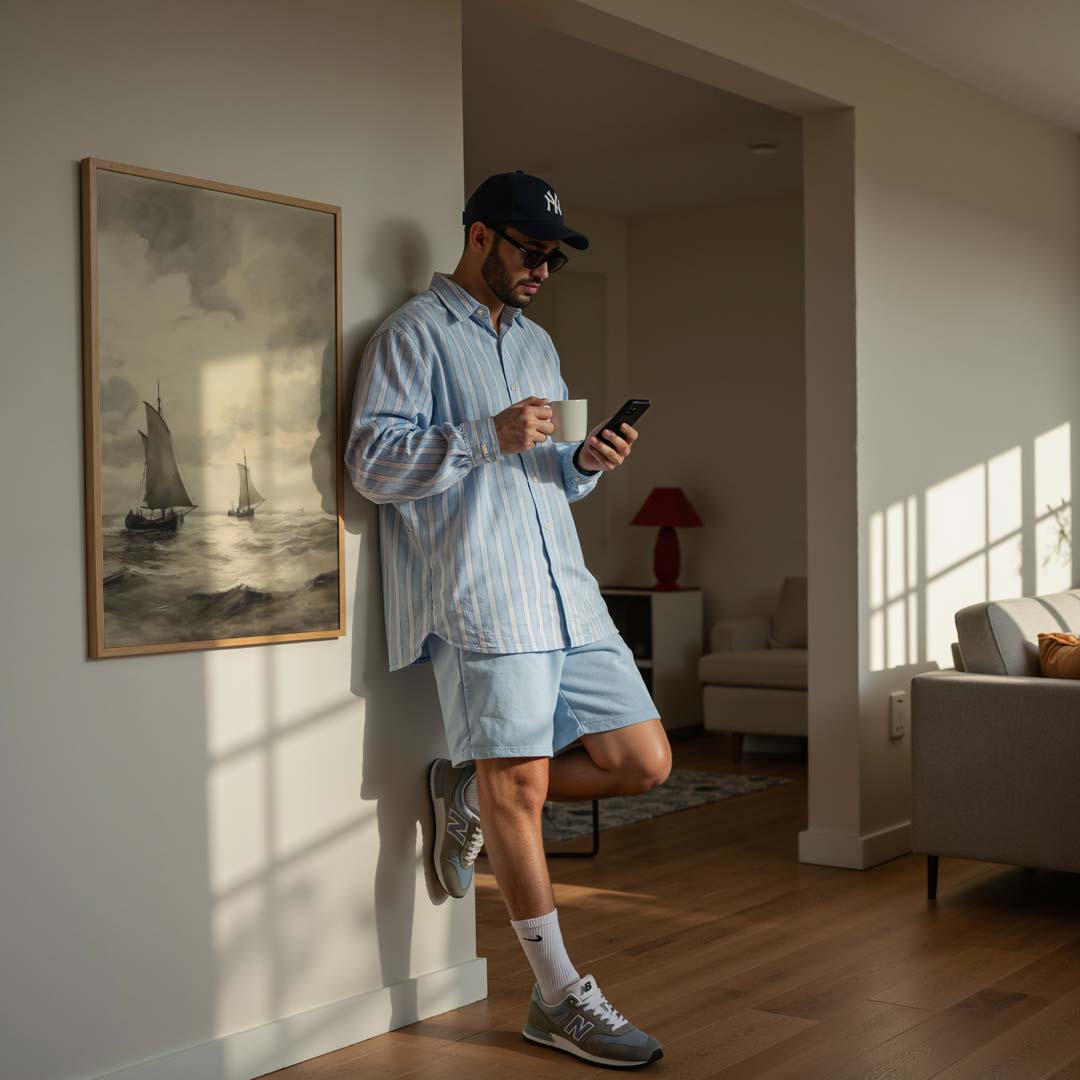 Zeilboten op de Rustige Zee Poster-WallArtistic