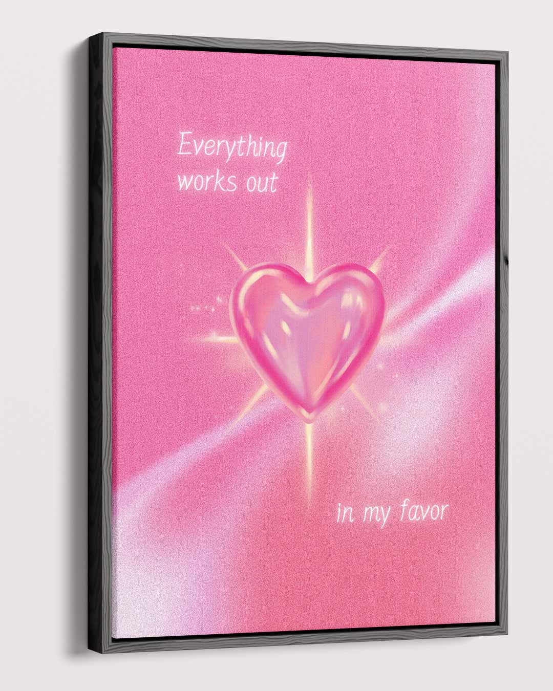 Roze Hart Inspiratie Afbeelding Kunstwerk-canvas-dibond-plexiglas-wanddecoratie-WallArtistic