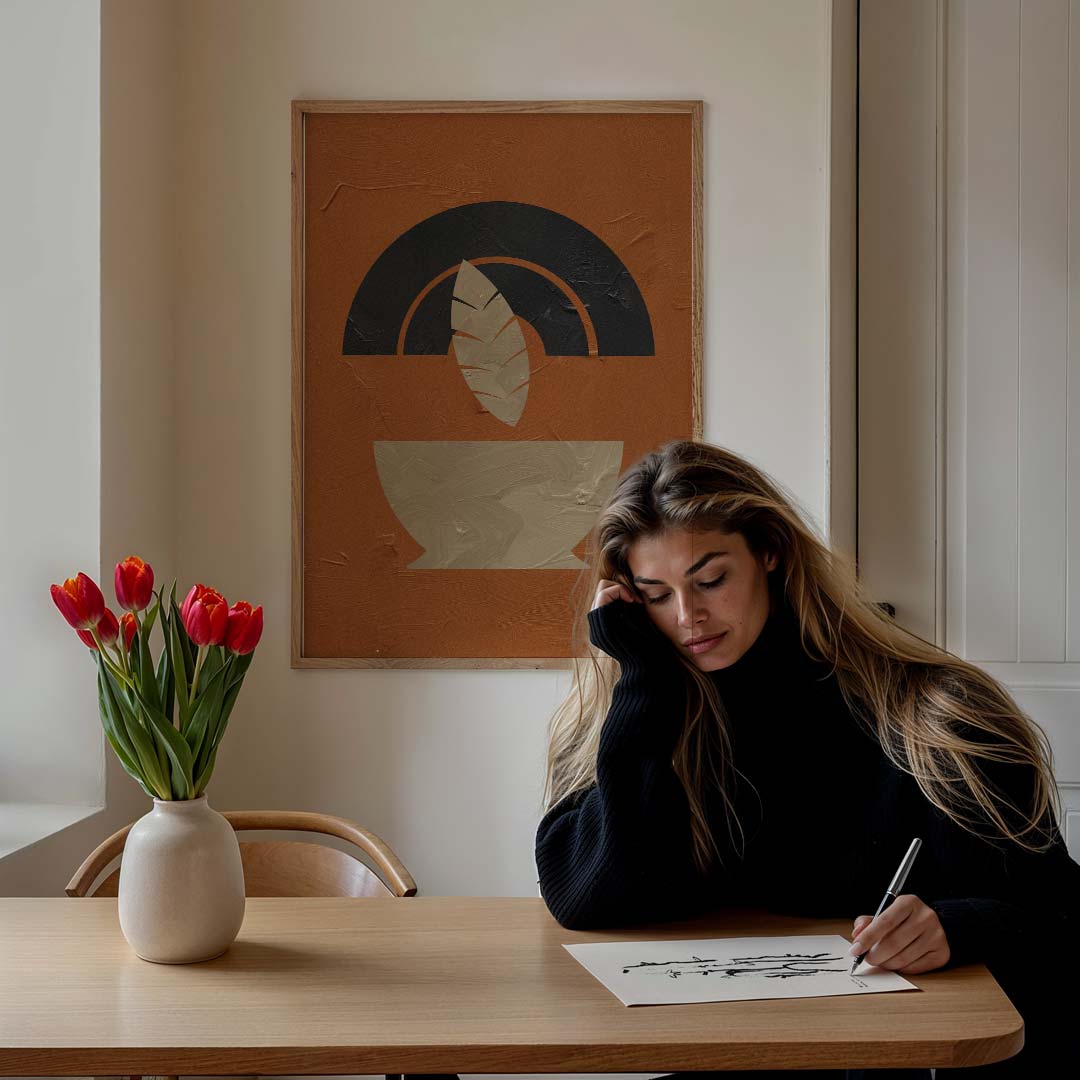 Moderne Abstracte Kunst Poster-WallArtistic