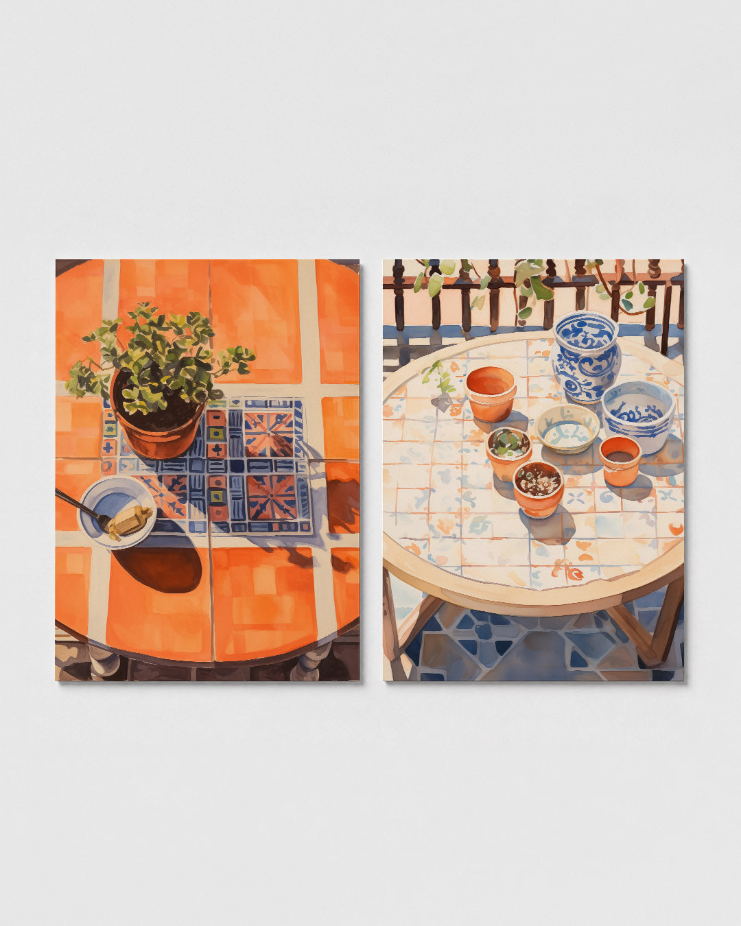 Kleur en schaduw Posterset