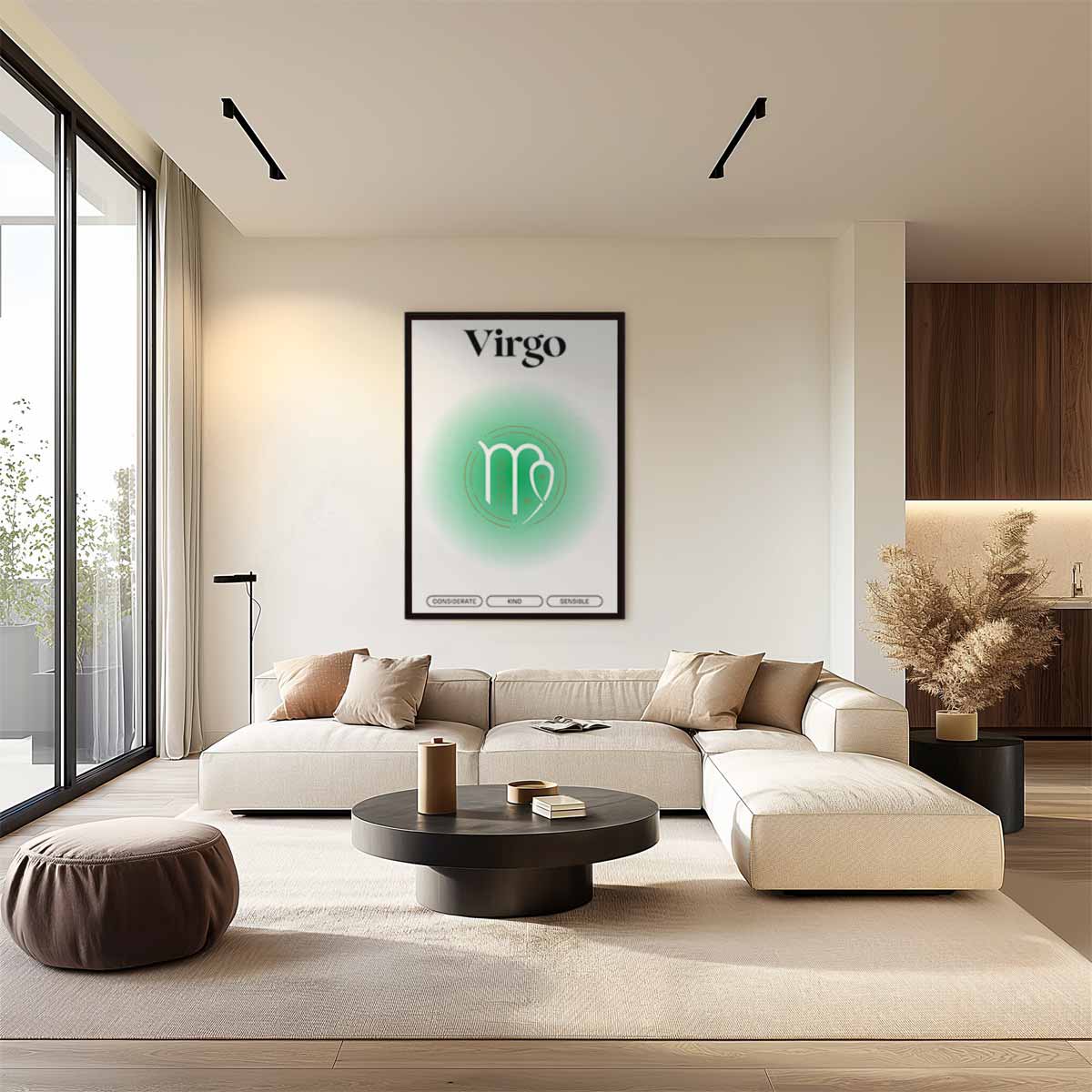 Virgo Sterrenbeeld Art Print Kunstwerk-canvas-dibond-plexiglas-wanddecoratie-WallArtistic