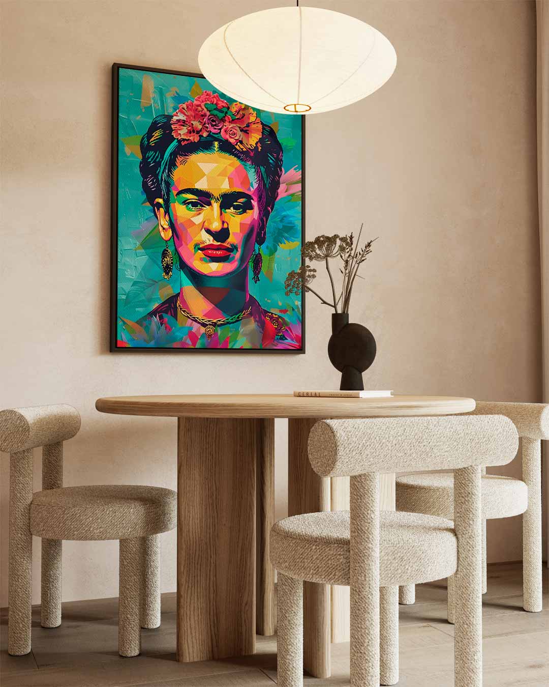 Kleurrijk Portret Kunstwerk Kunstwerk-canvas-dibond-plexiglas-wanddecoratie-WallArtistic