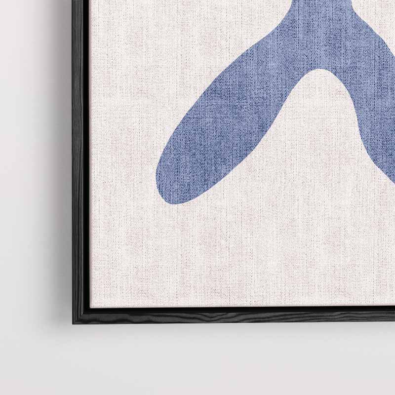 Bloemige Vormen Abstractie Kunstwerk-canvas-dibond-plexiglas-wanddecoratie-WallArtistic