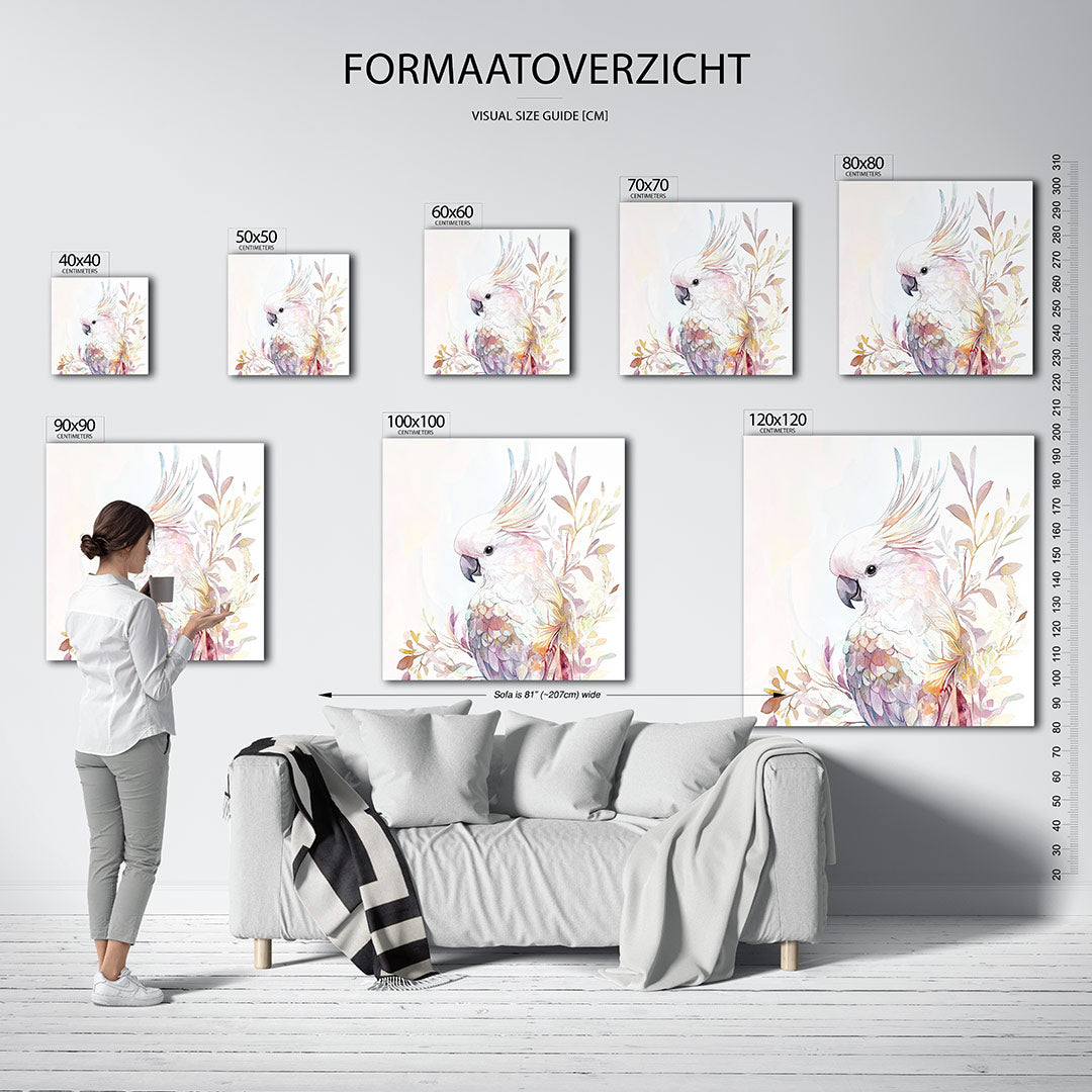 Vrolijke vogel illustratie Kunstwerk