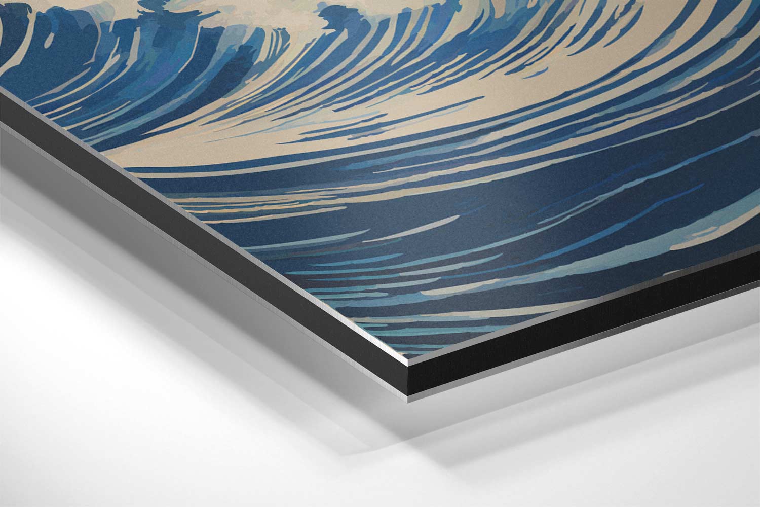 Golven in beweging Kunstwerk-canvas-dibond-plexiglas-wanddecoratie-WallArtistic