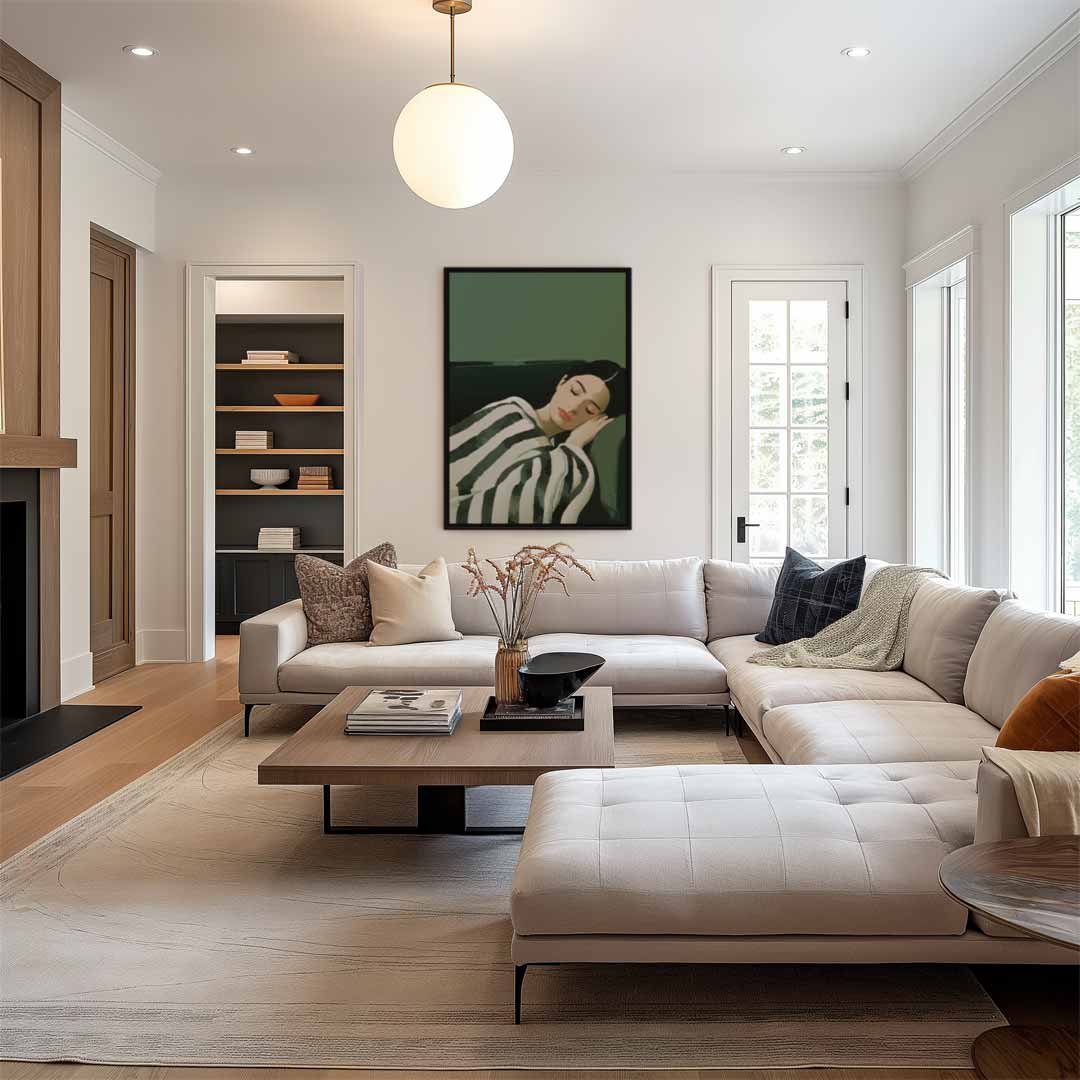 Rustgevende Slaap Kunstwerk-canvas-dibond-plexiglas-wanddecoratie-WallArtistic