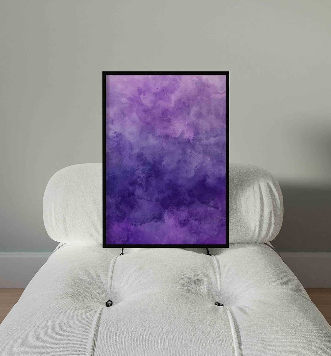 Paarse wolken Poster