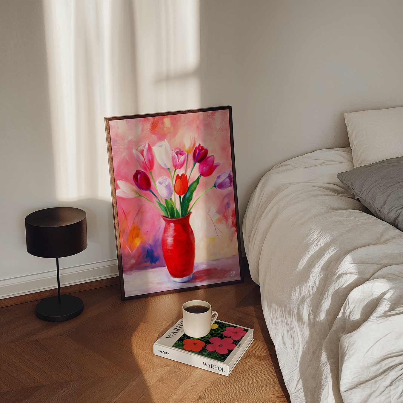 Vrolijke Tulpen Poster