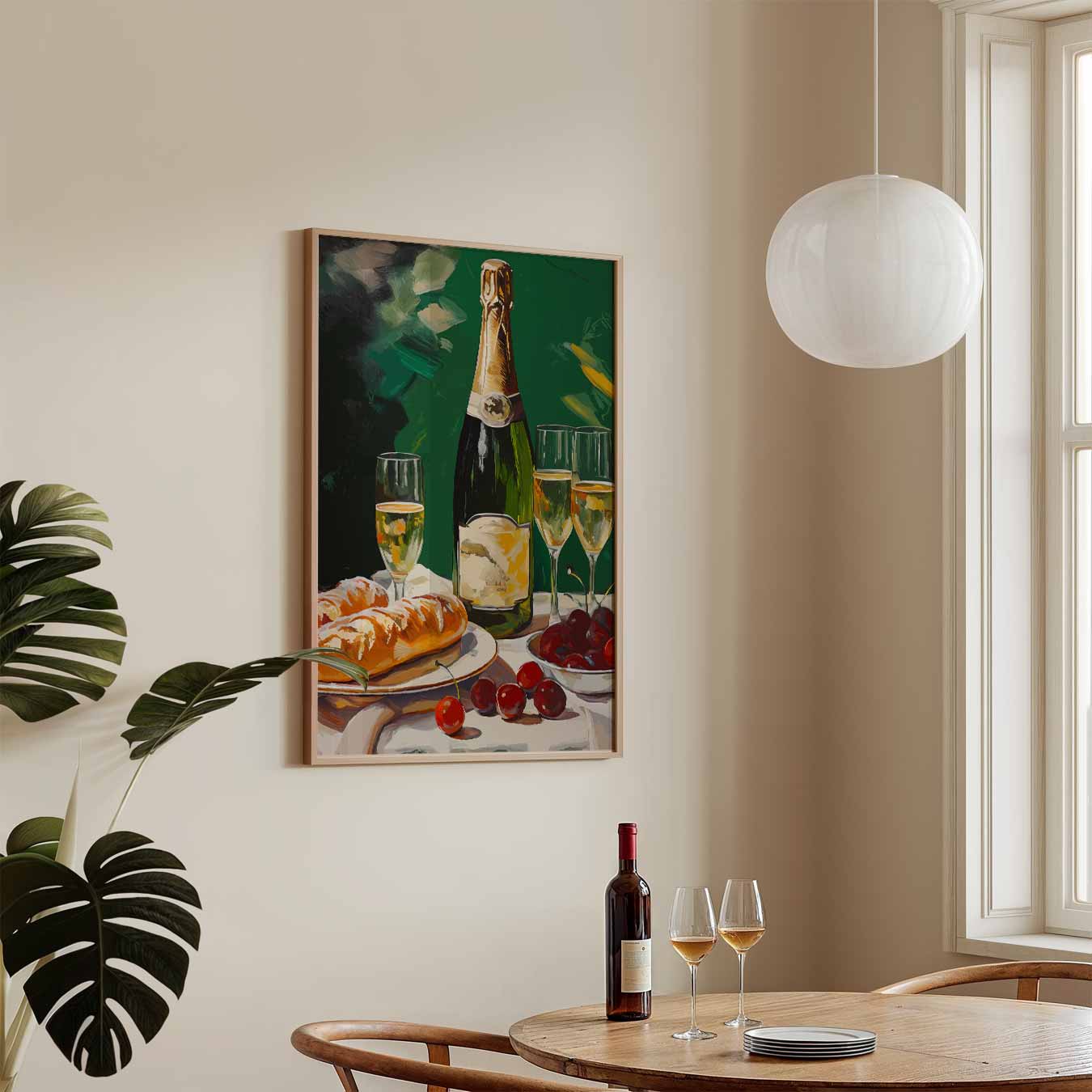 Luxe Champagne Brunch Poster-WallArtistic