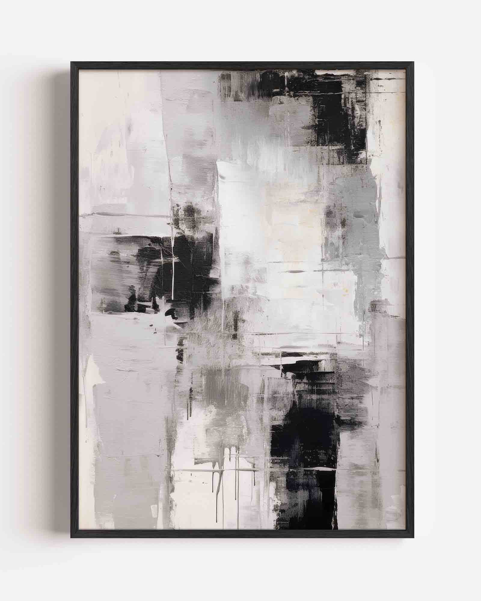Abstracte zwart wit Poster