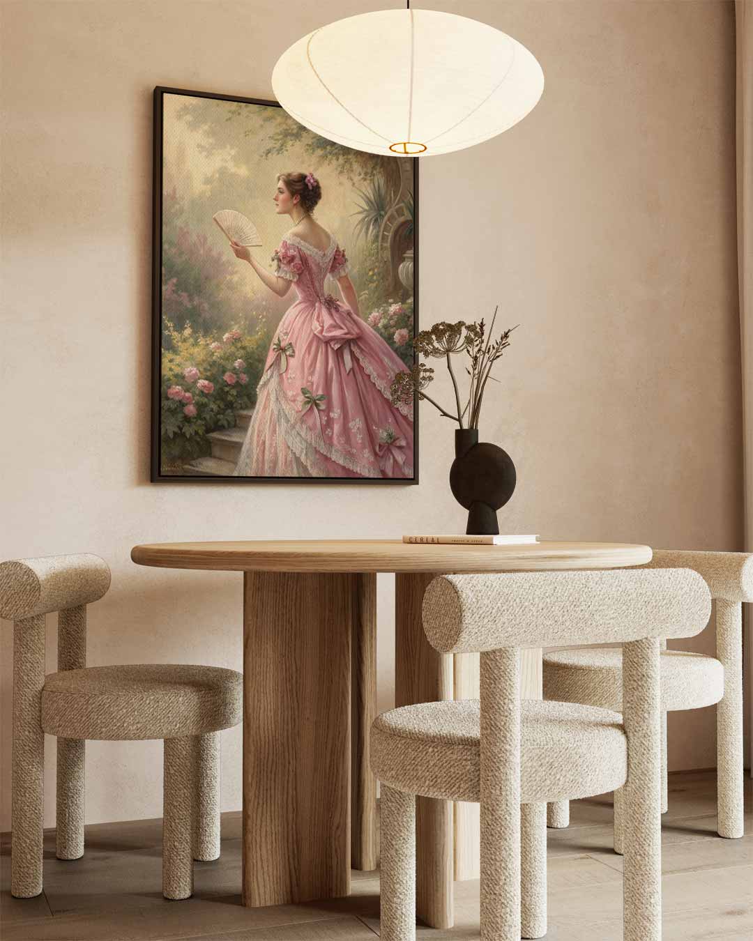 Droomachtige Victoriaanse Tuin Kunstwerk-canvas-dibond-plexiglas-wanddecoratie-WallArtistic