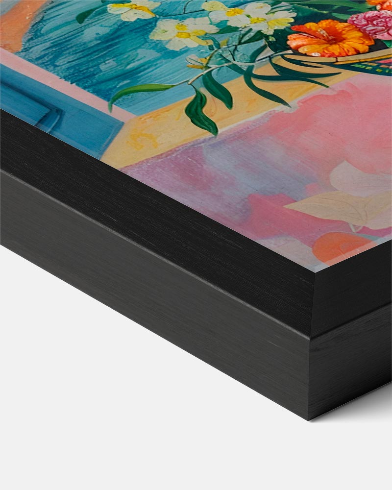 Venster naar de Middellandse Zee Poster-WallArtistic