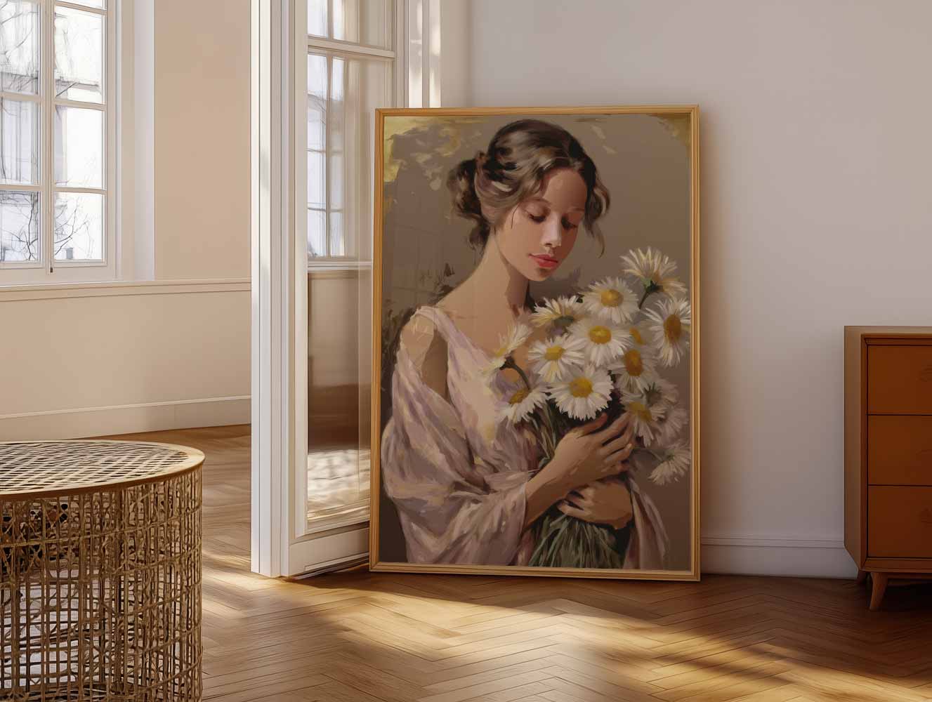 Lente Sfeer Met Margrieten Poster-WallArtistic
