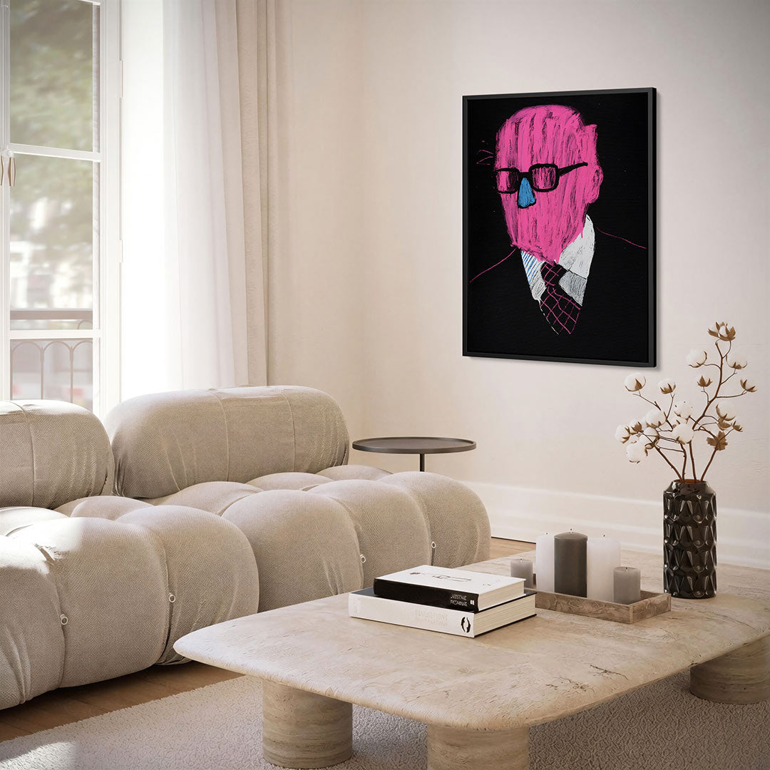 Kleurrijk portret Kunstwerk