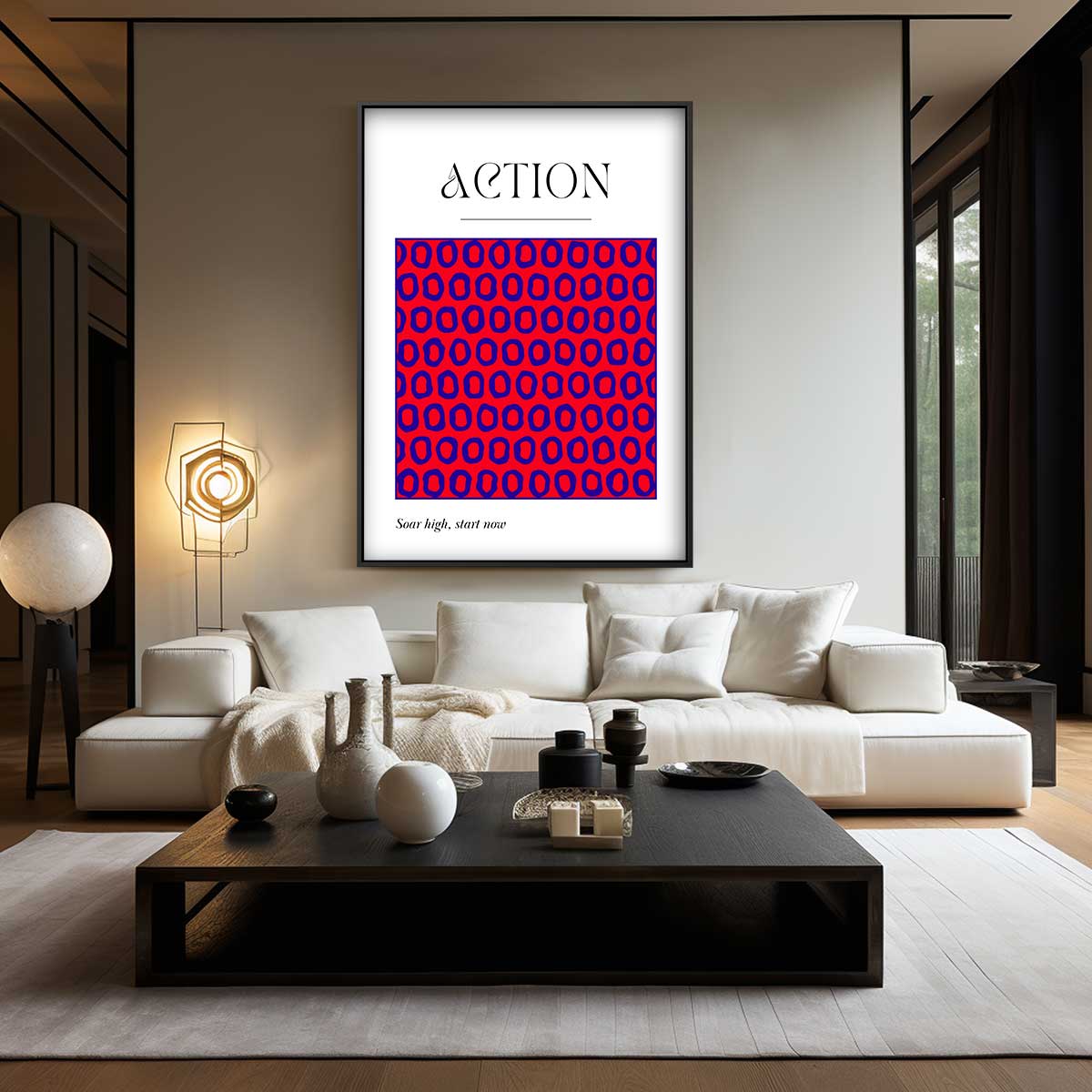 Levendige Actiepatronen Kunstwerk-canvas-dibond-plexiglas-wanddecoratie-WallArtistic