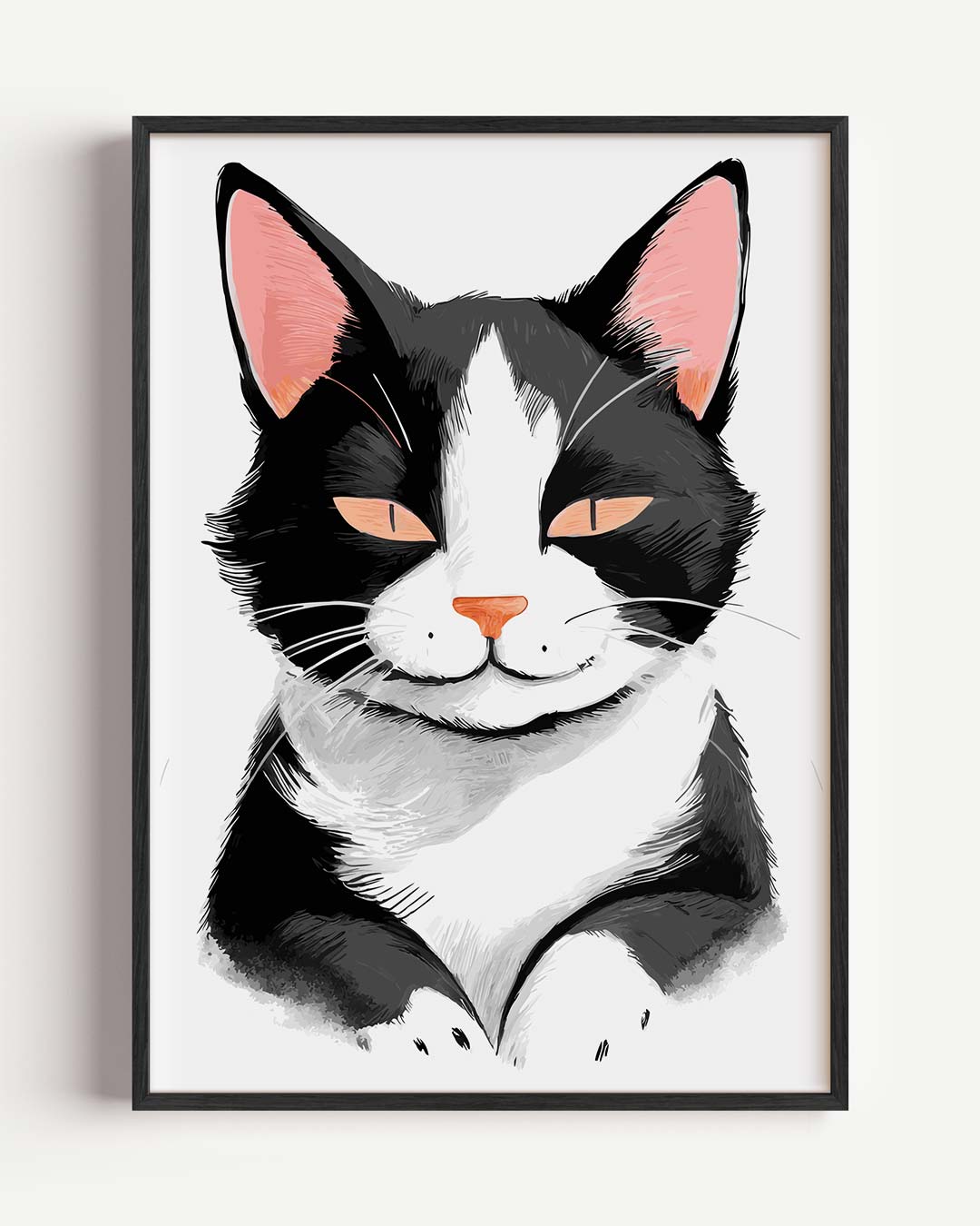 Schattige Kattenkunst Poster-WallArtistic