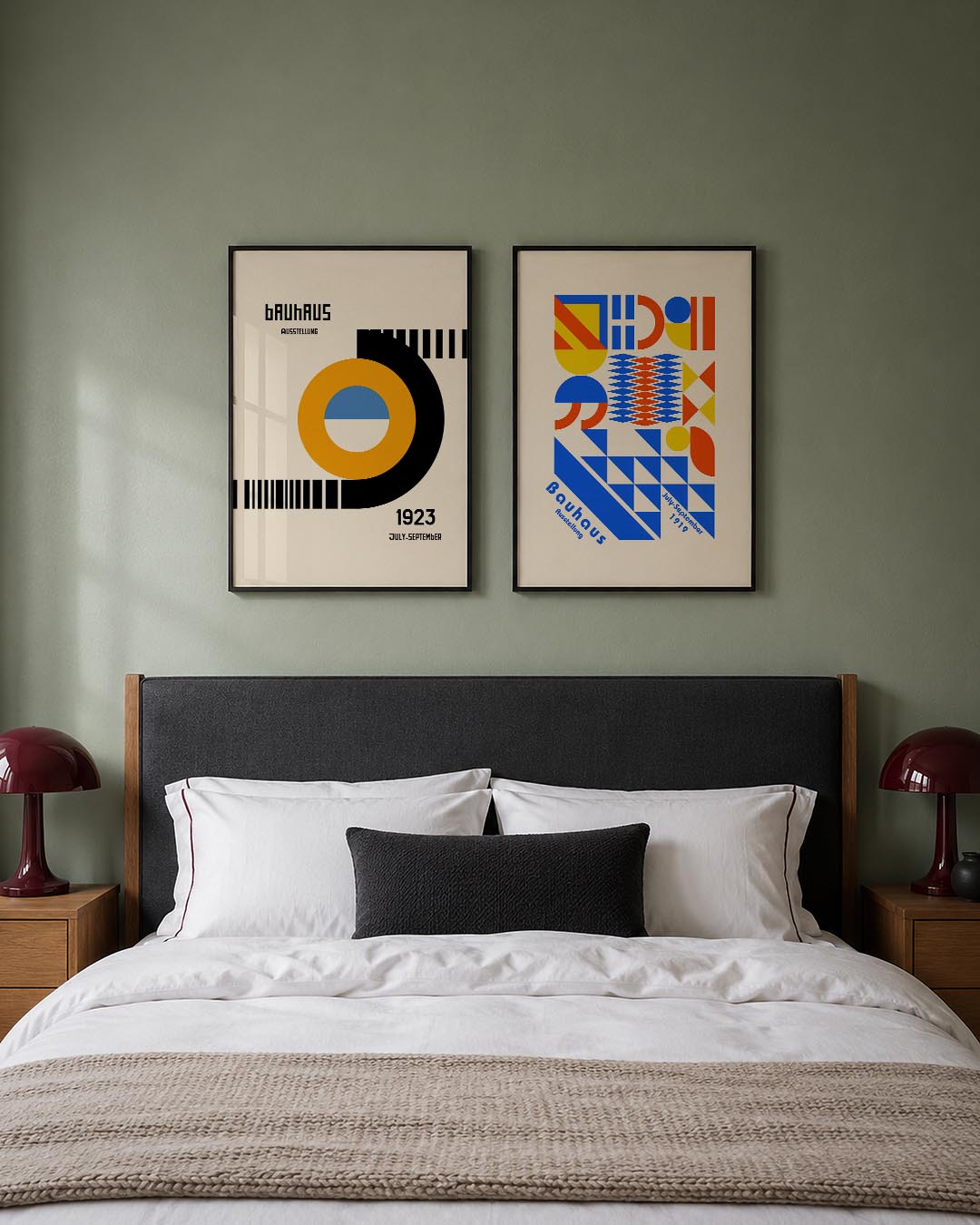 Kleurrijke cirkelcompositie Posterset