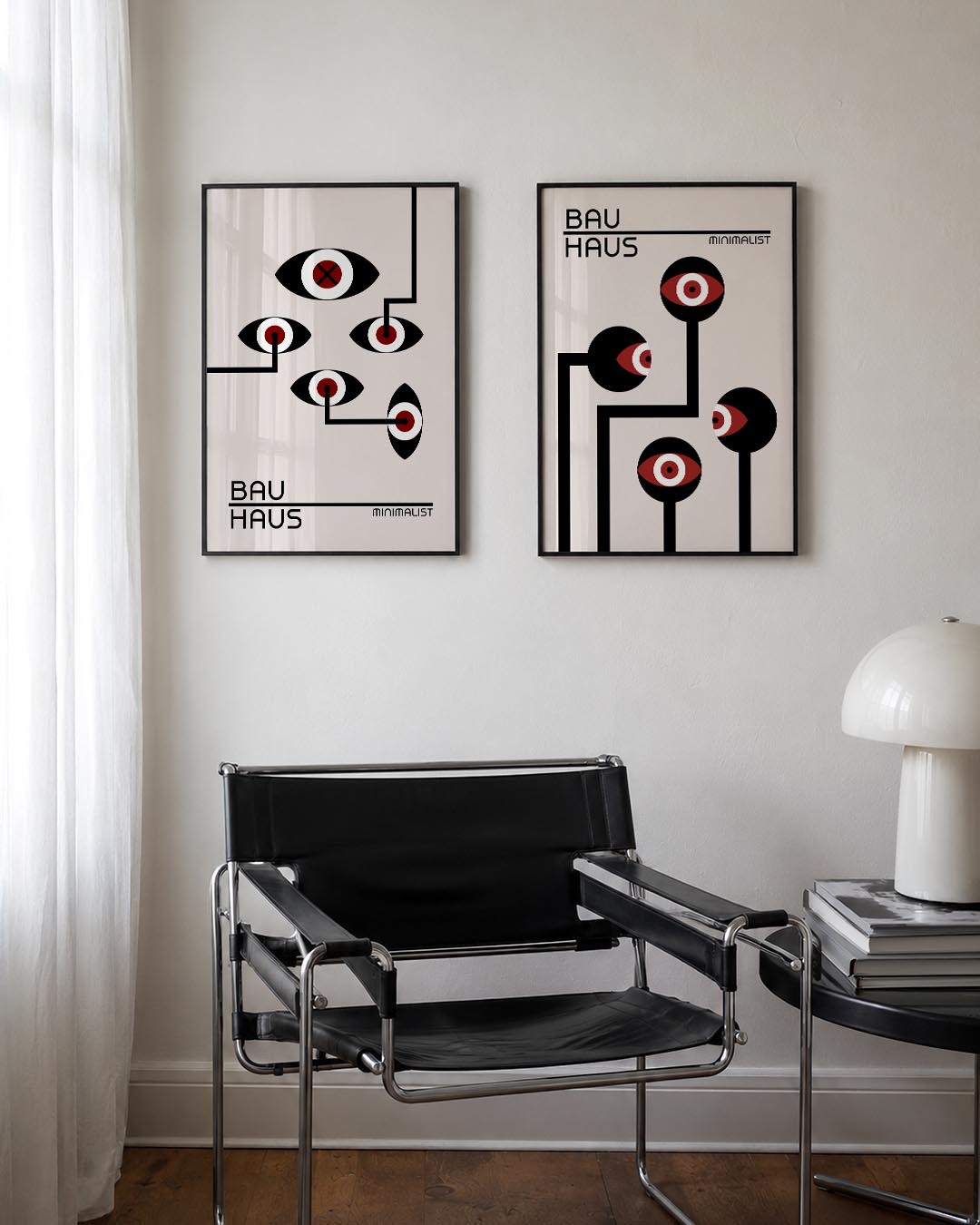 Oogvormen en lijnen Posterset