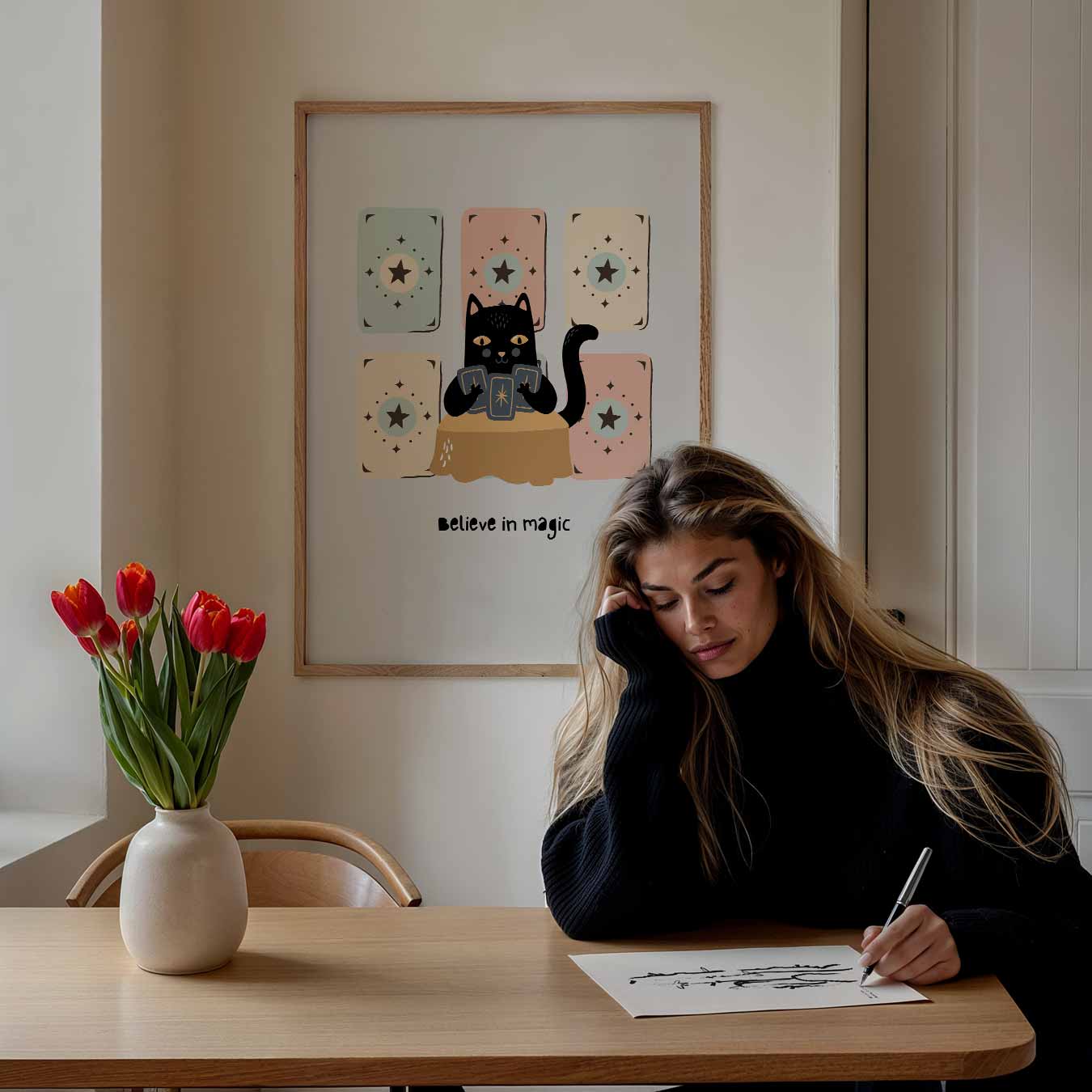 Magische Kat Tarot Poster