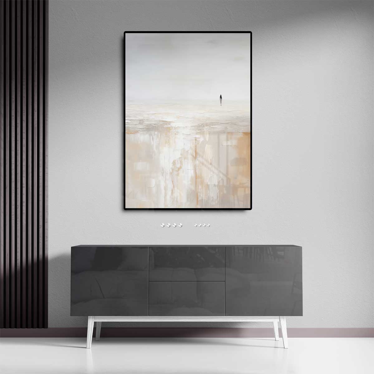 Eenzaamheid in de Leegte Kunstwerk-canvas-dibond-plexiglas-wanddecoratie-WallArtistic