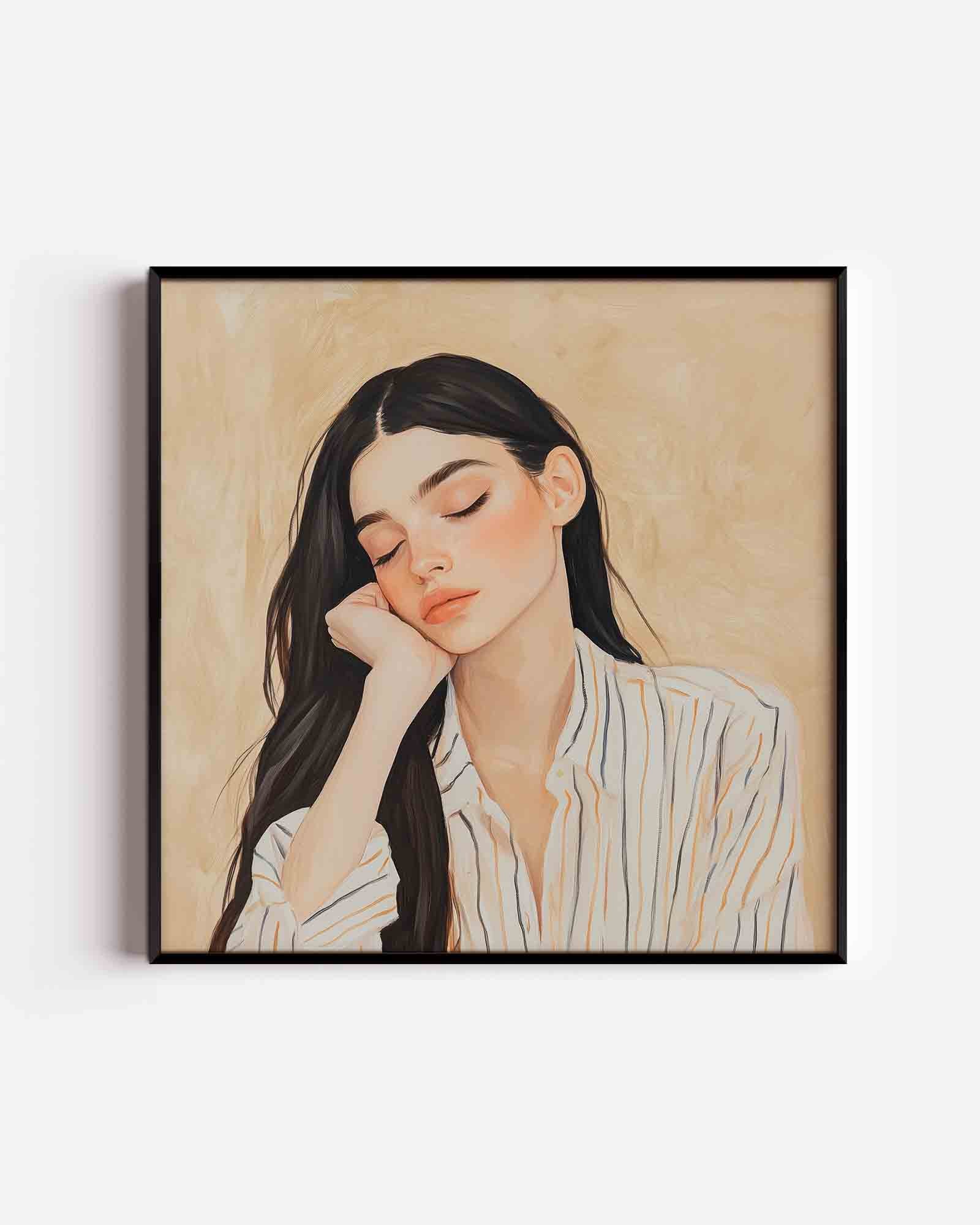 Slapende vrouw Poster