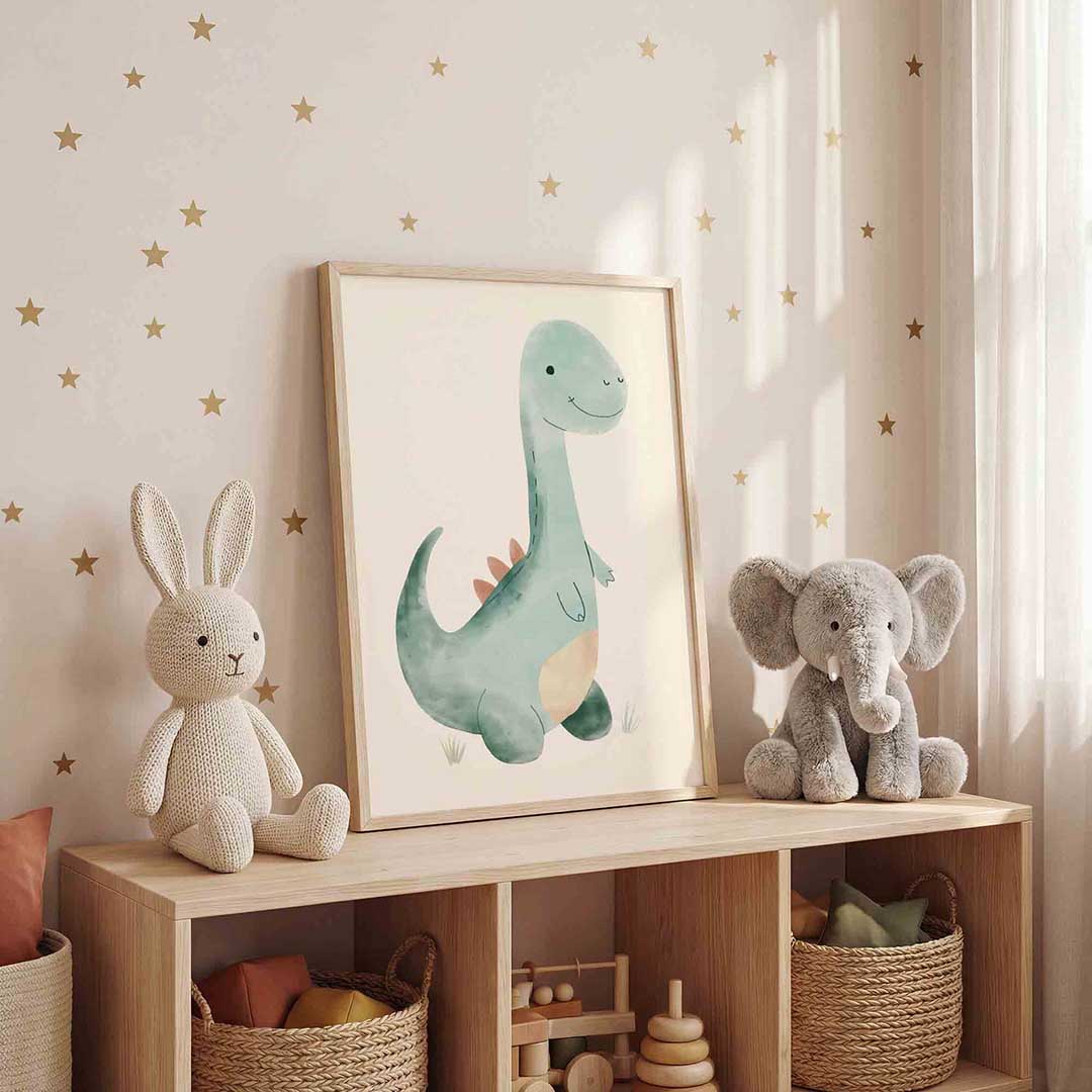 Schattige dinosaurus Poster
