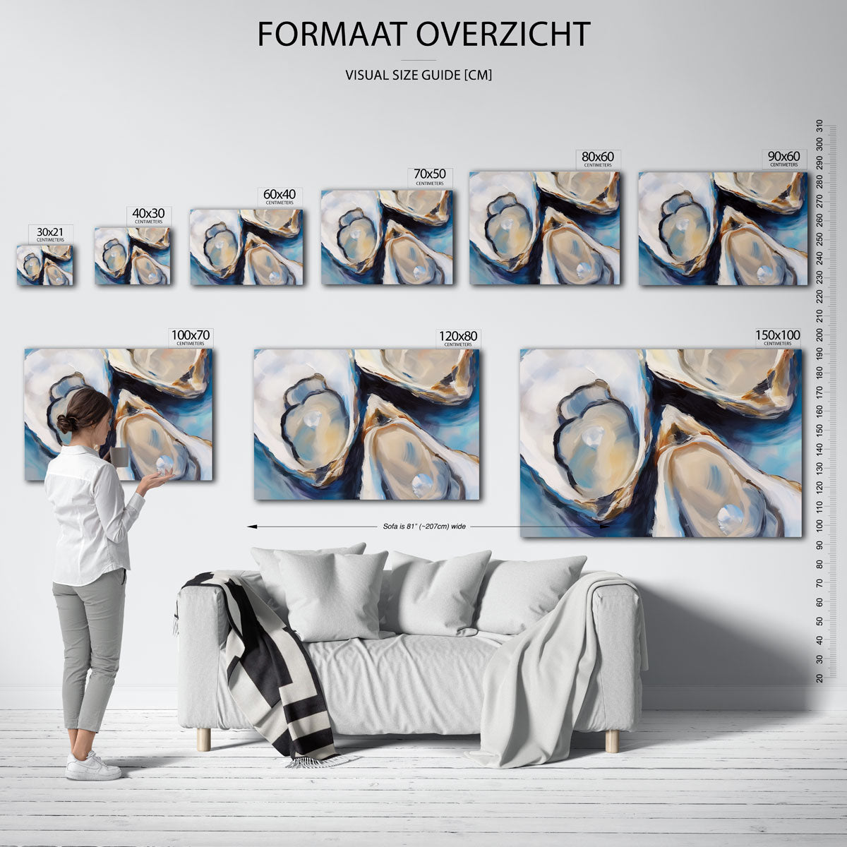 Schelpen en parels Poster